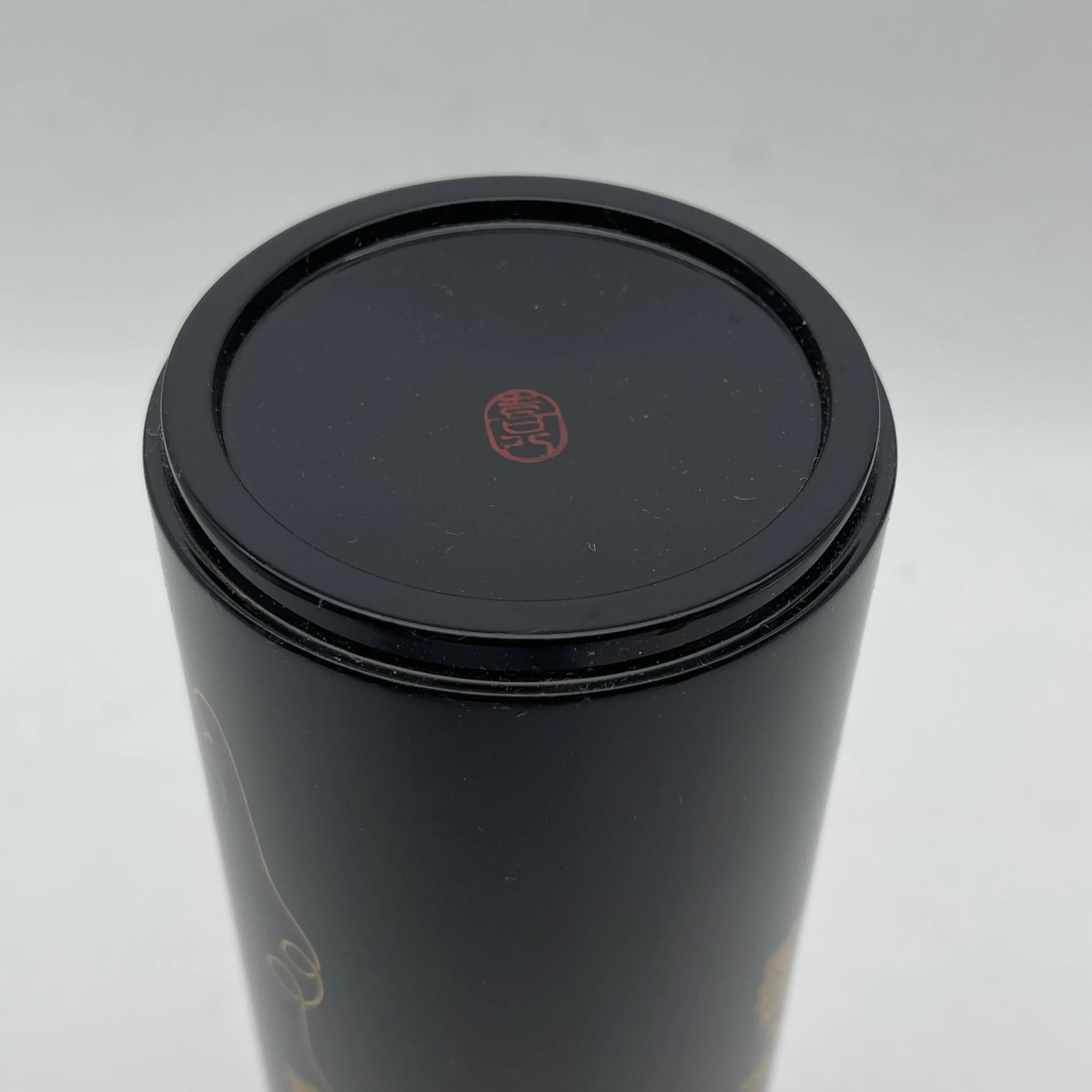 [Vintage] Flower vase / Kihachi / Yamanaka lacquerware / Estimated 1970-80s / Lacquerware / Japan / Copper drop included, box included, ivy