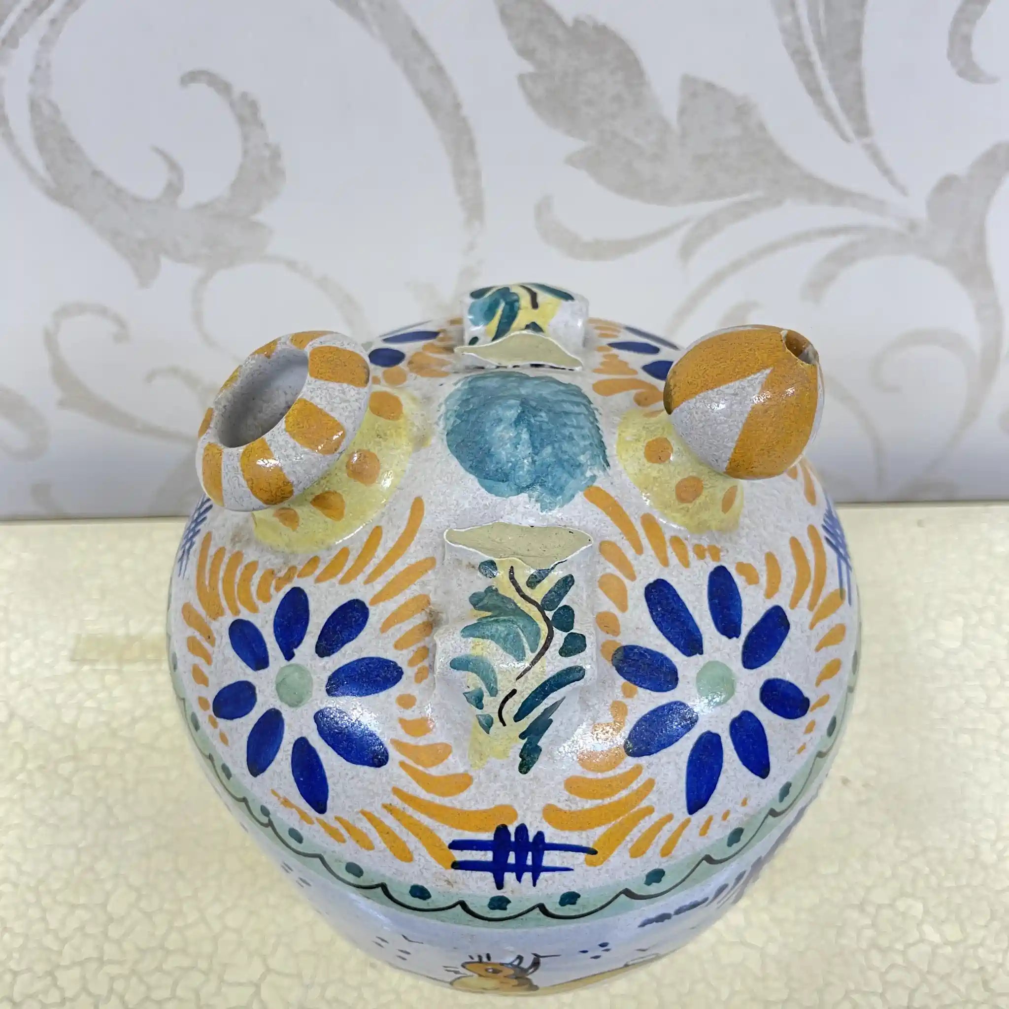 [Vintage] Jug / Mallorca ware / Estimated mid-late 20C / Pottery / Italy / Hand painted
