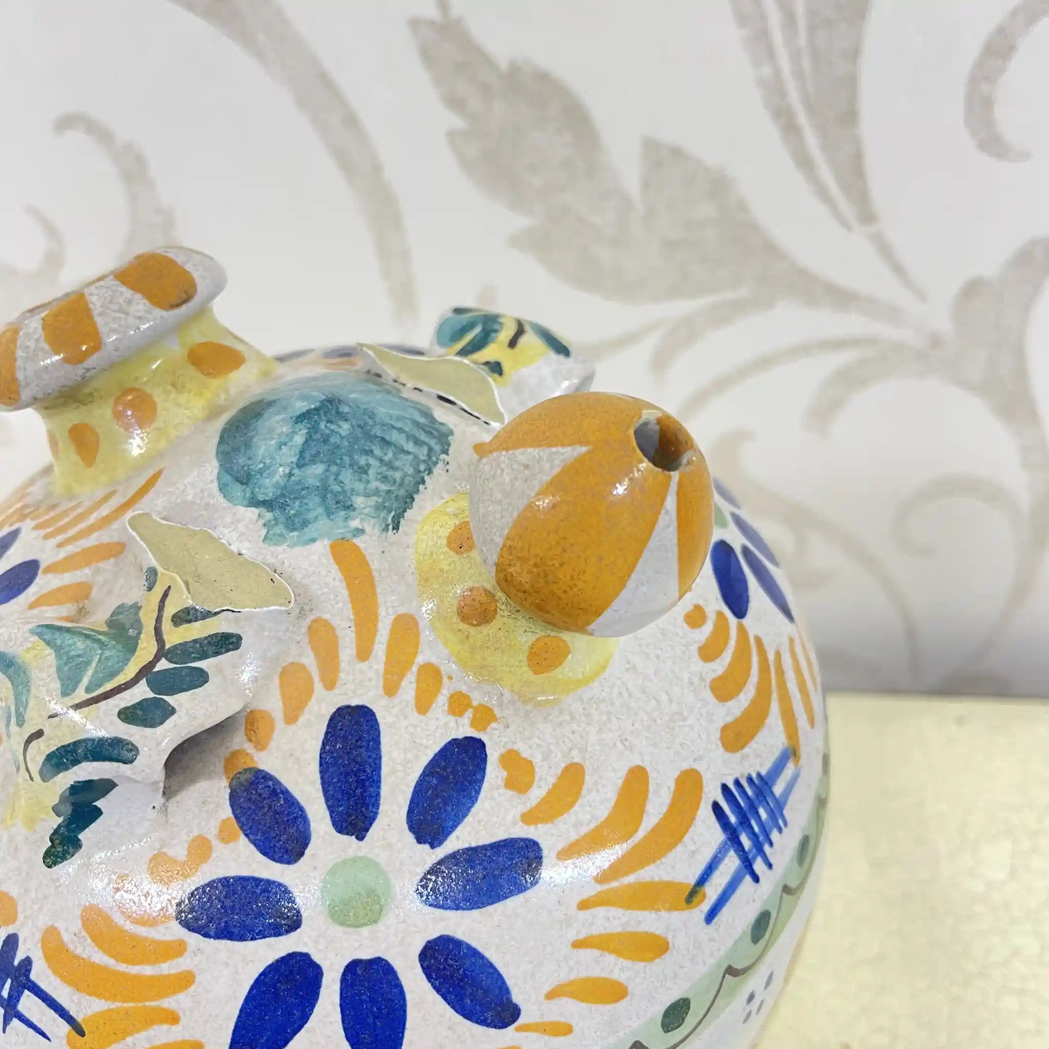 [Vintage] Jug / Mallorca ware / Estimated mid-late 20C / Pottery / Italy / Hand painted