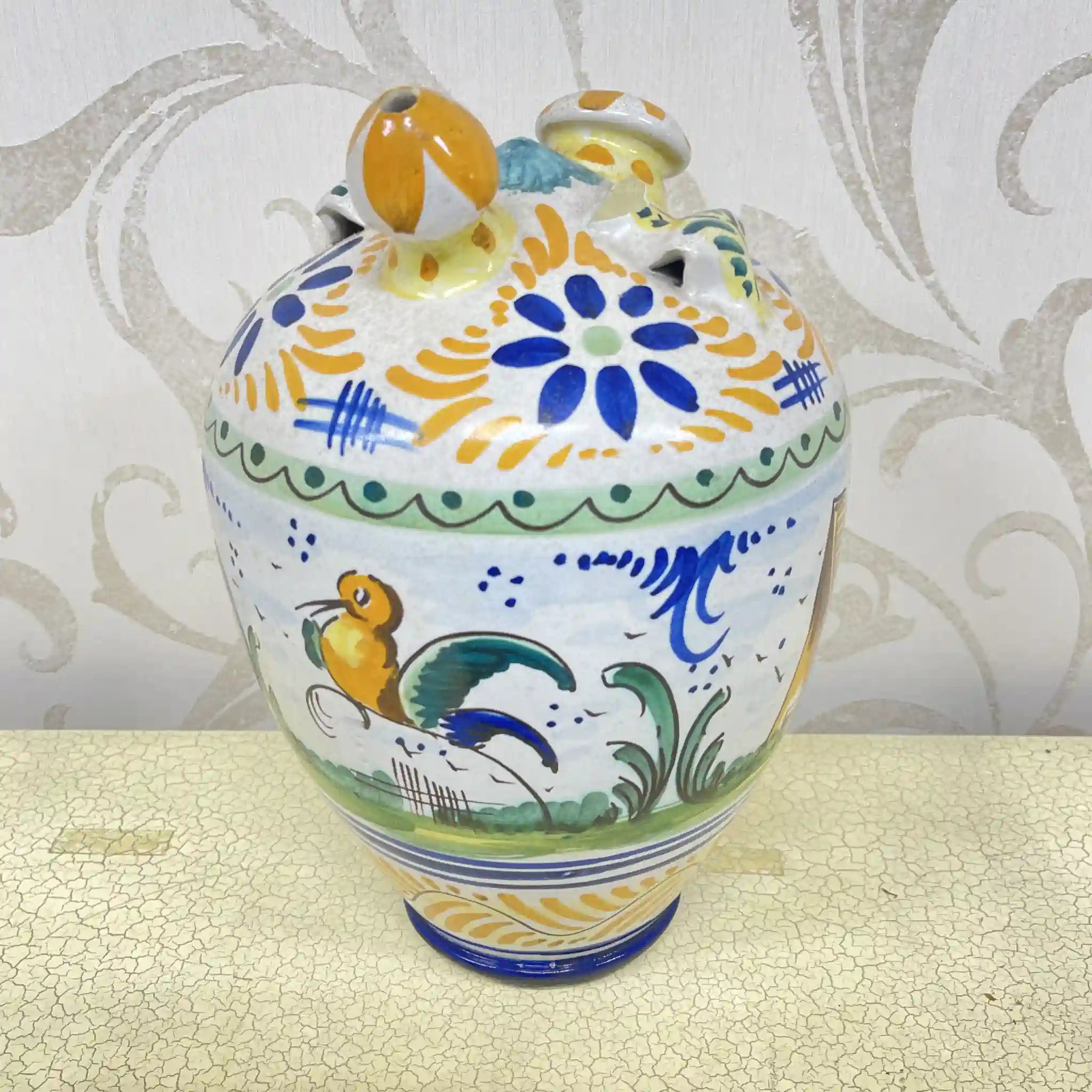 [Vintage] Jug / Mallorca ware / Estimated mid-late 20C / Pottery / Italy / Hand painted