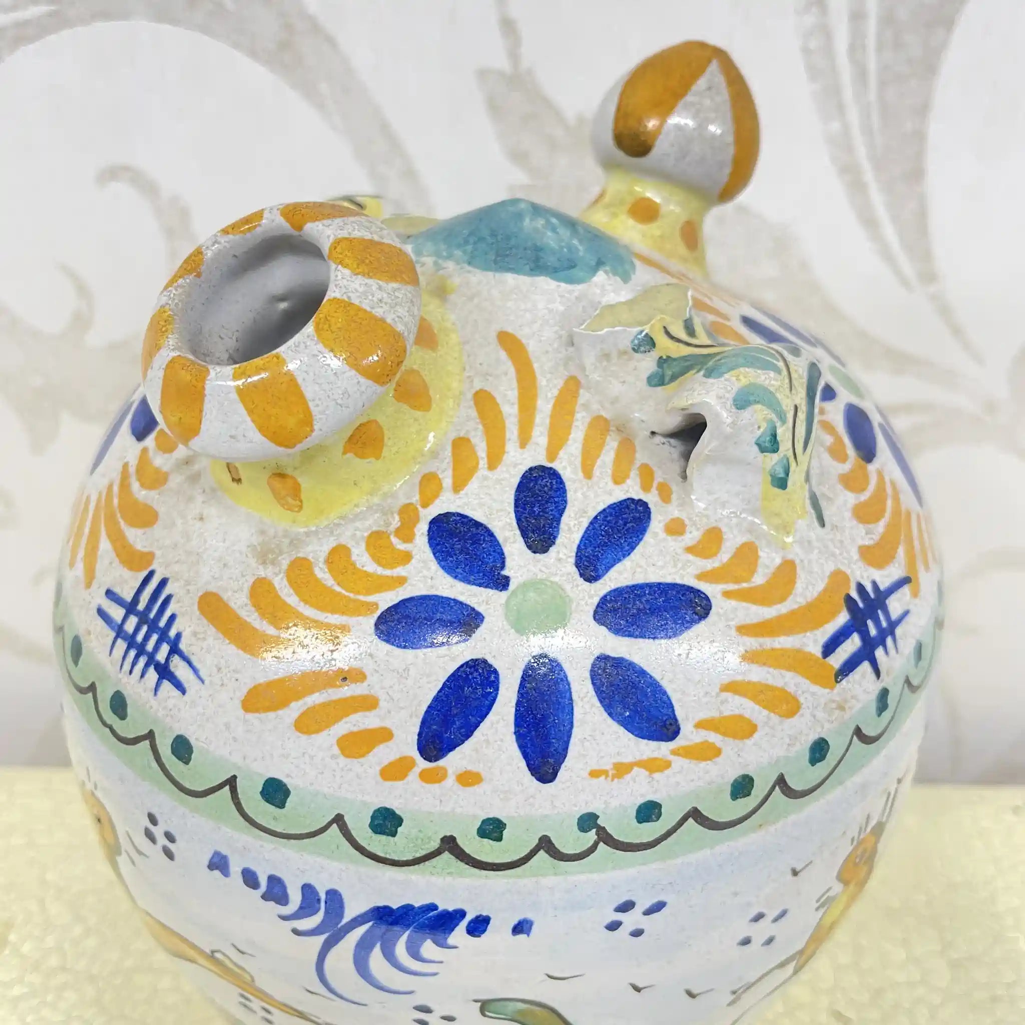 [Vintage] Jug / Mallorca ware / Estimated mid-late 20C / Pottery / Italy / Hand painted