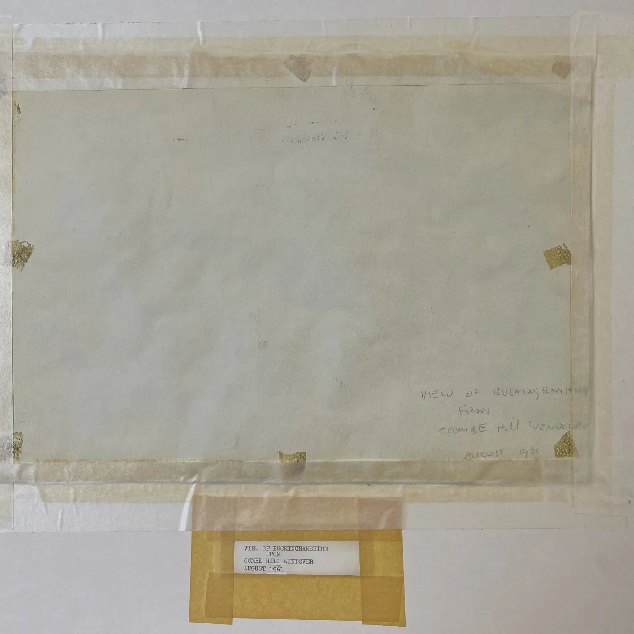 [Antique] Landscape Painting / "Buckinghamshire Landscape" / 1961 / Directly Imported from the UK