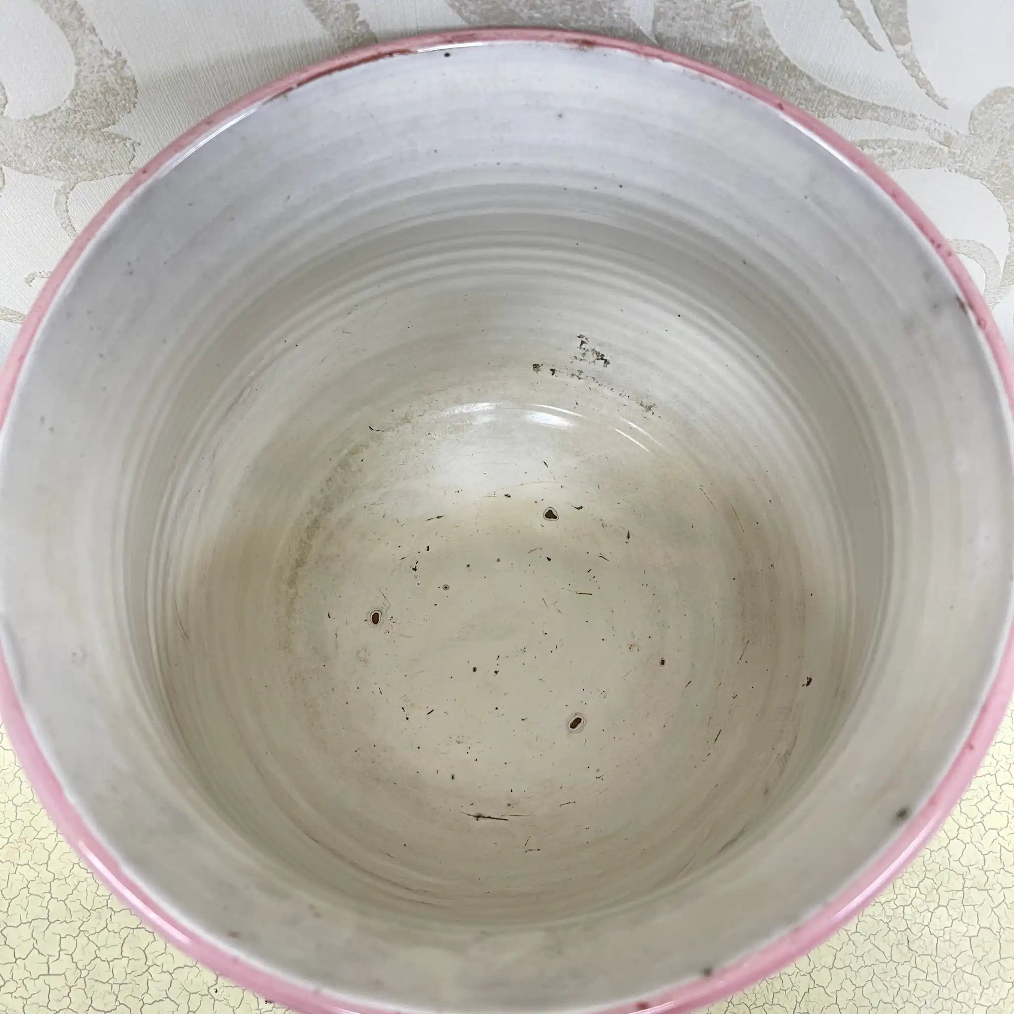 [Vintage] Flower vase (vase) / Mallorca ware / Estimated mid-late 20C / Pottery / Italy / Hand painted