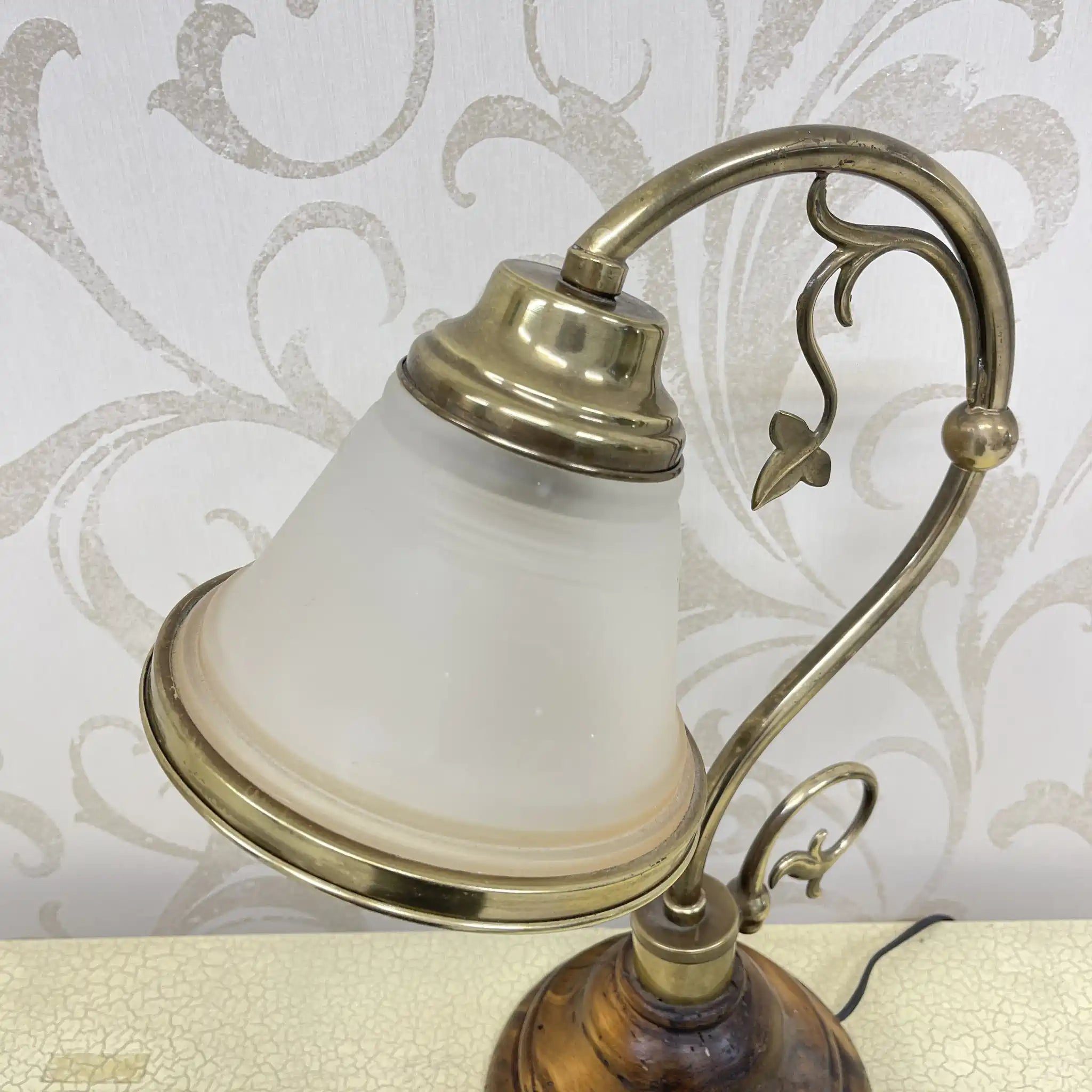 [Vintage] Table lamp / Estimated late 20C / Glass / Europe