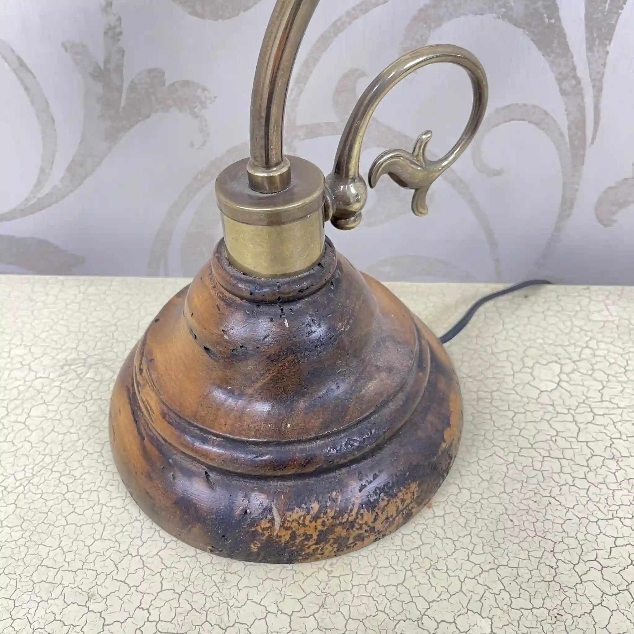 [Vintage] Table lamp / Estimated late 20C / Glass / Europe