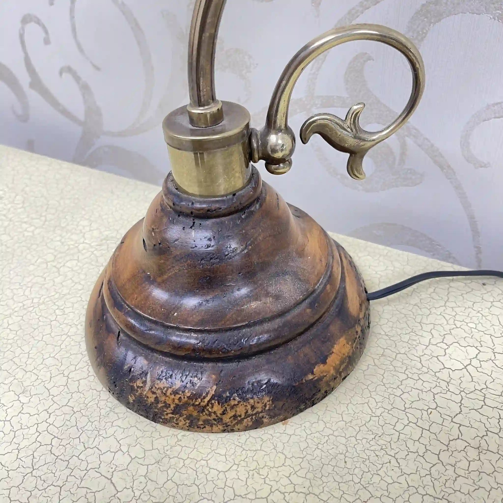 [Vintage] Table lamp / Estimated late 20C / Glass / Europe