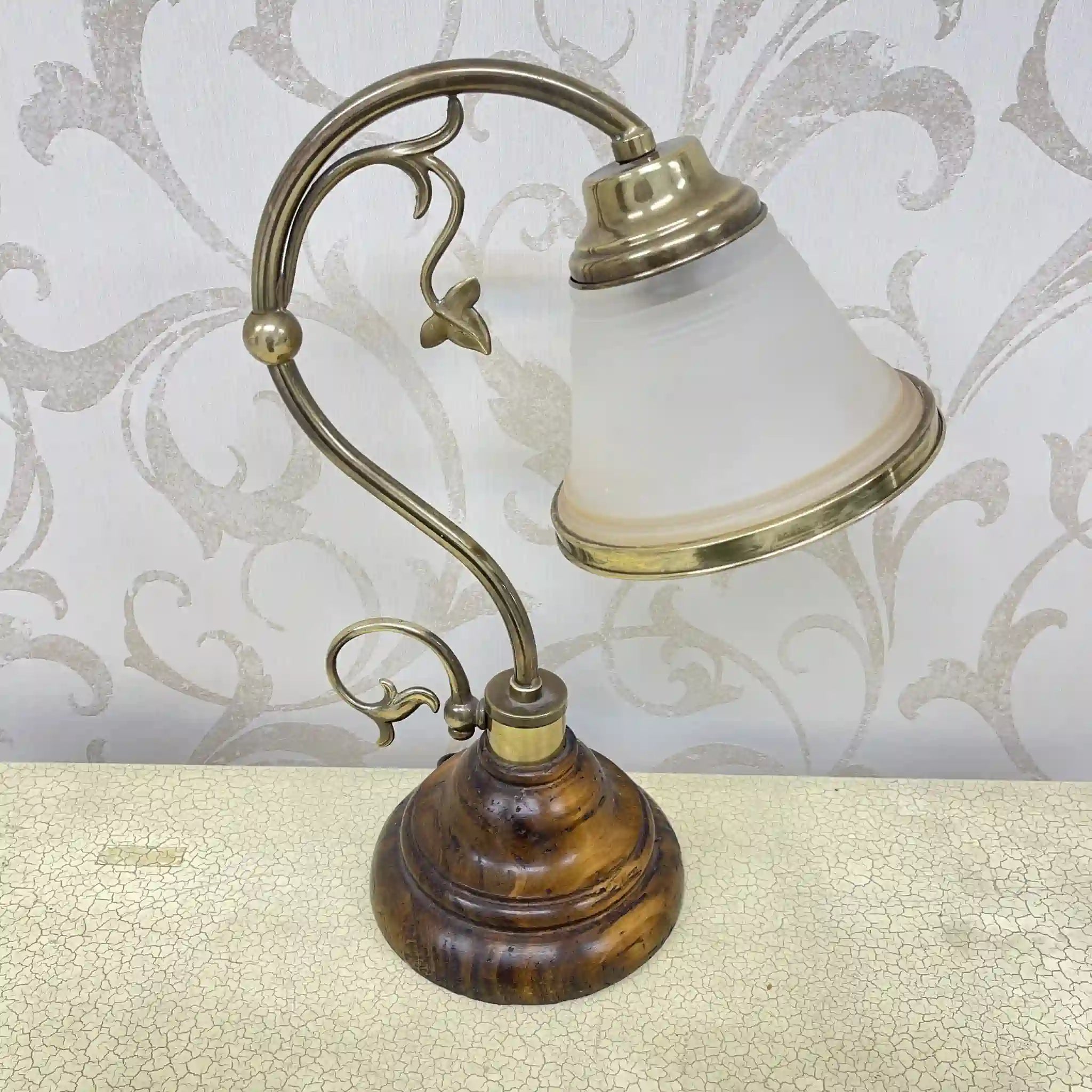 [Vintage] Table lamp / Estimated late 20C / Glass / Europe