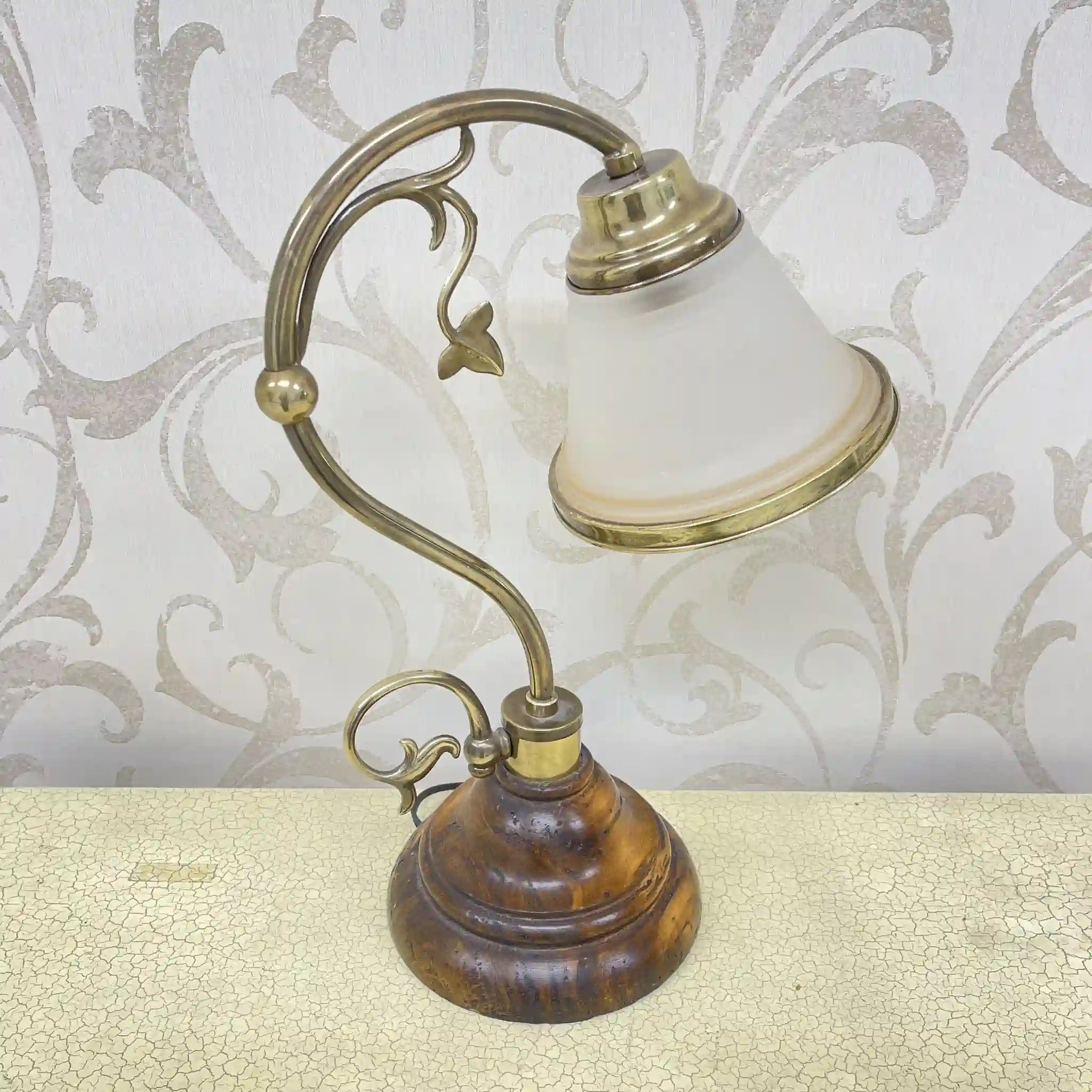 [Vintage] Table lamp / Estimated late 20C / Glass / Europe