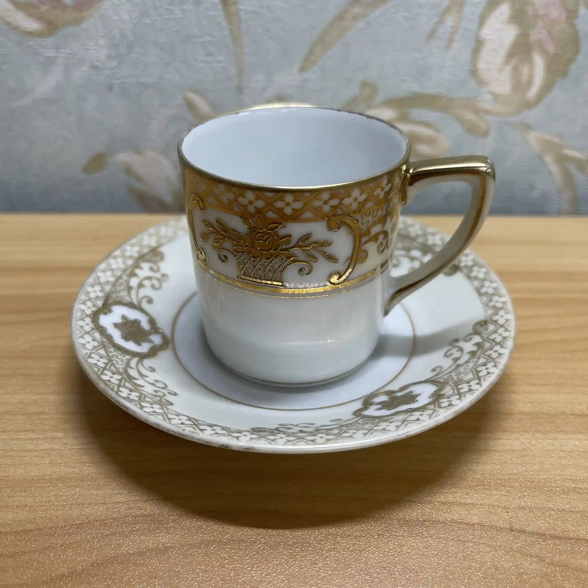 [Vintage] Demitasse cup & saucer 2P