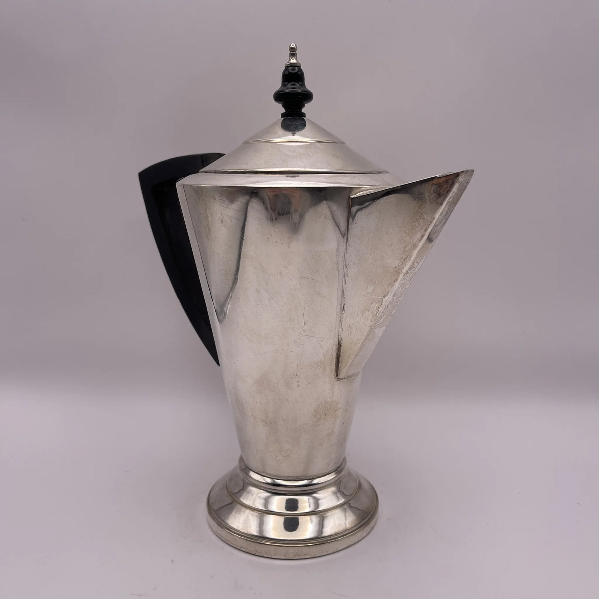 KAVIN / Coffee pot / Art Deco style / 1920s-1940s / Silver plate (silver plated) / England / Art Deco form, heat-resistant resin handle / [Vintage]