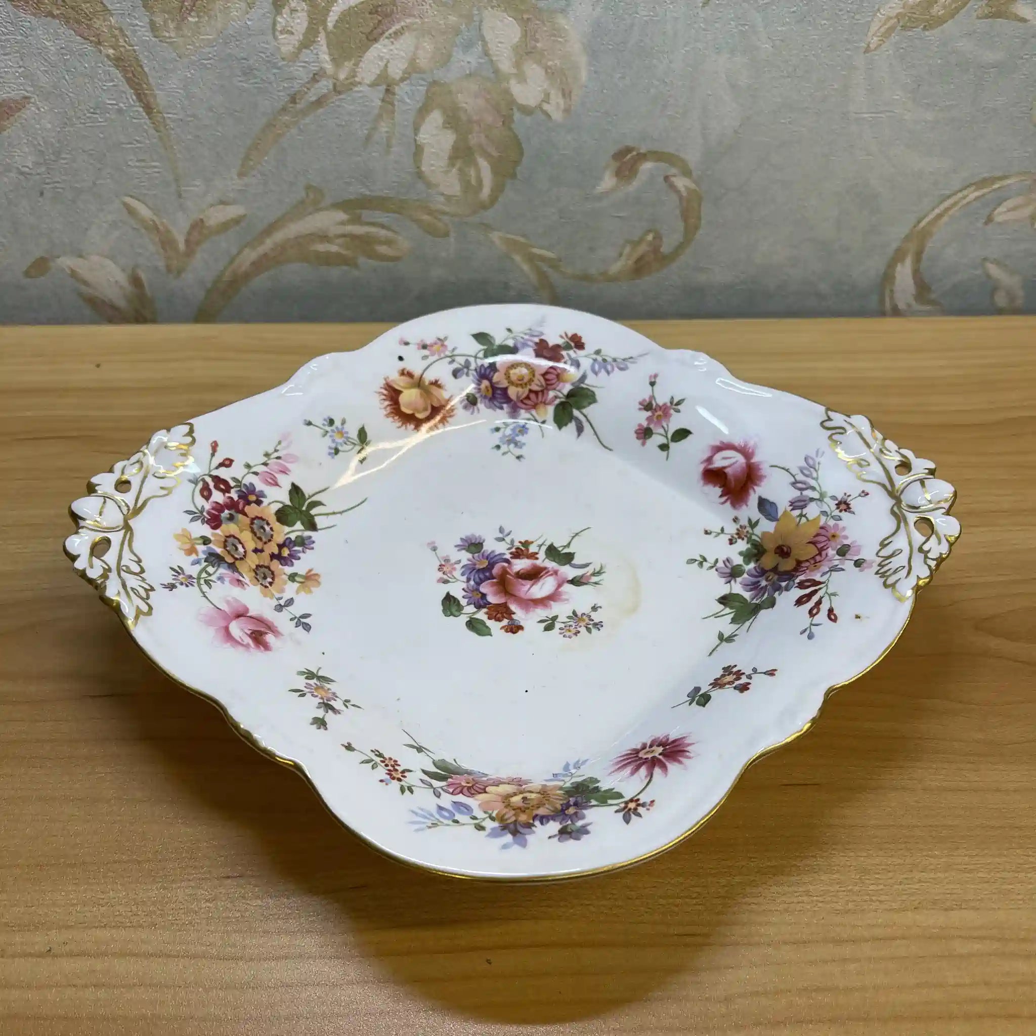 Royal Crown Derby / コンポート / Derby Posies / 推定1970s / Bone China / イギリス / フラワーブーケ, 金彩, 脚付 / [ビンテージ]