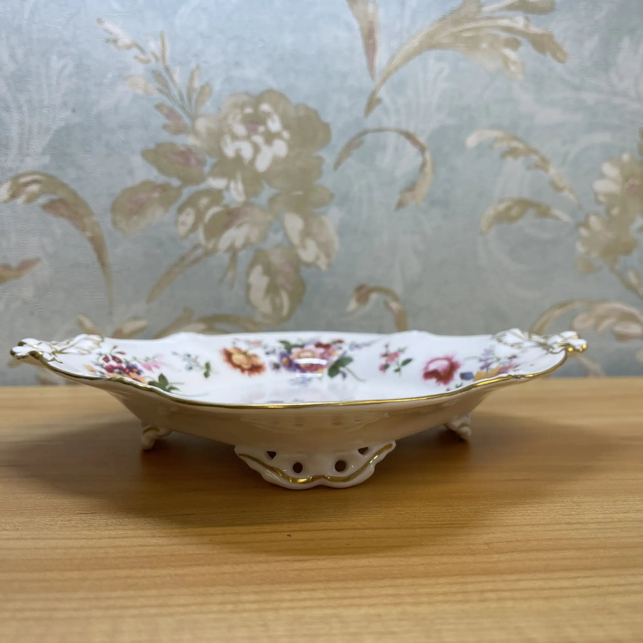 Royal Crown Derby / コンポート / Derby Posies / 推定1970s / Bone China / イギリス / フラワーブーケ, 金彩, 脚付 / [ビンテージ]