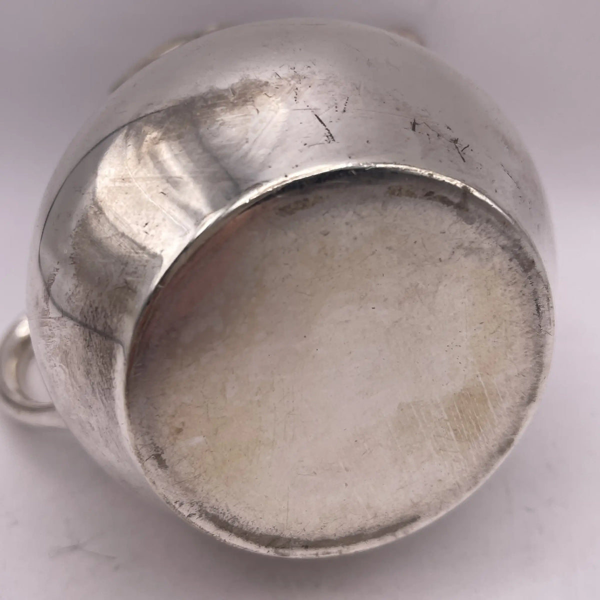 Henry Stratford Ltd / Milk pitcher / 1900-early 1920s / Silver plated / England / Britannia metal, scalloped rim / [Vintage]