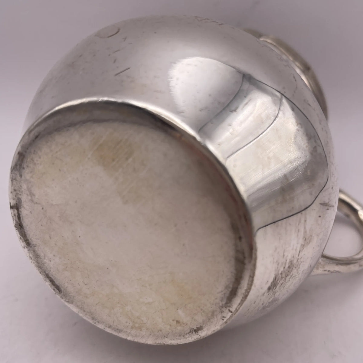 Henry Stratford Ltd / Milk pitcher / 1900-early 1920s / Silver plated / England / Britannia metal, scalloped rim / [Vintage]