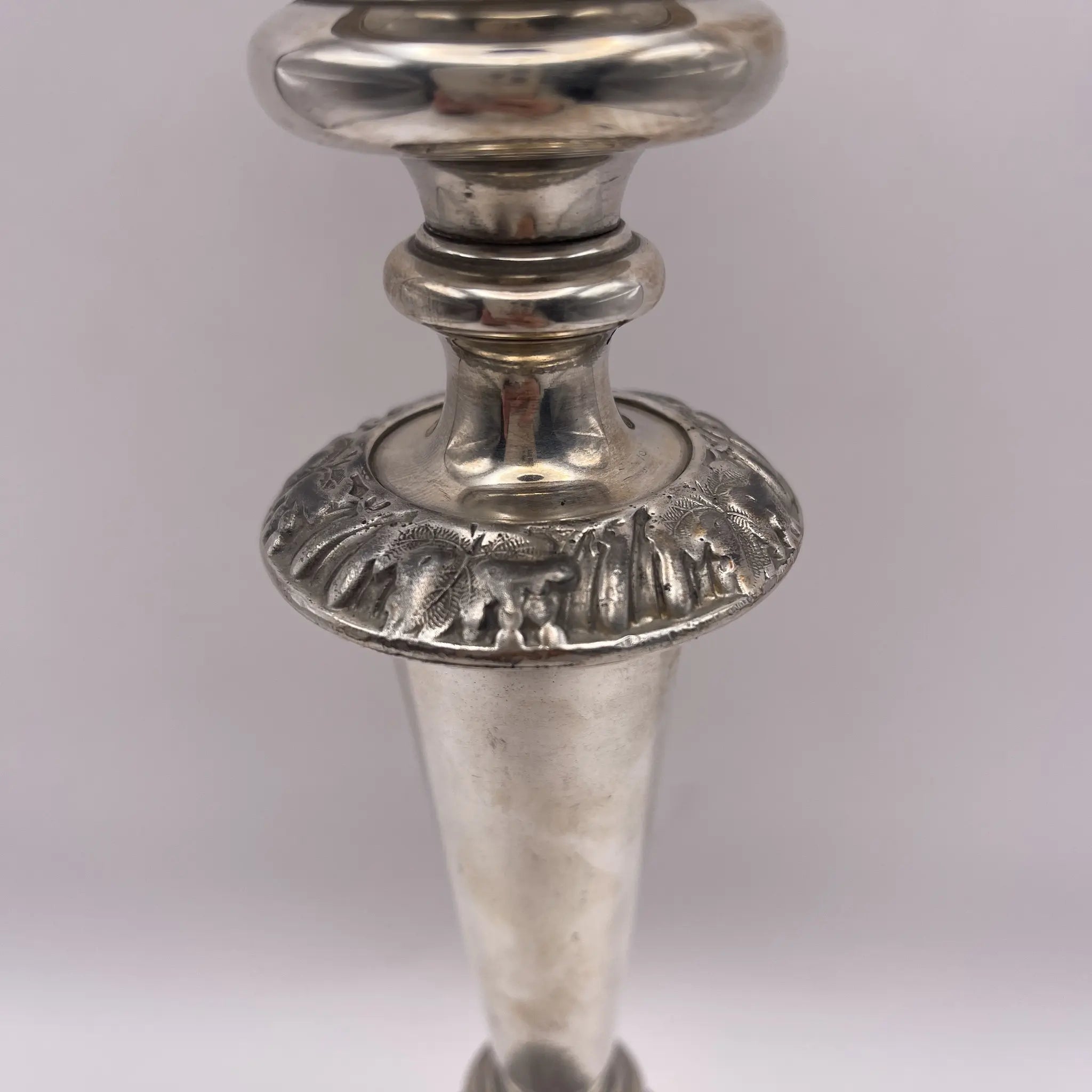 Vintage Candlestick / Silver Plated / England / Gudruning, Neoclassical