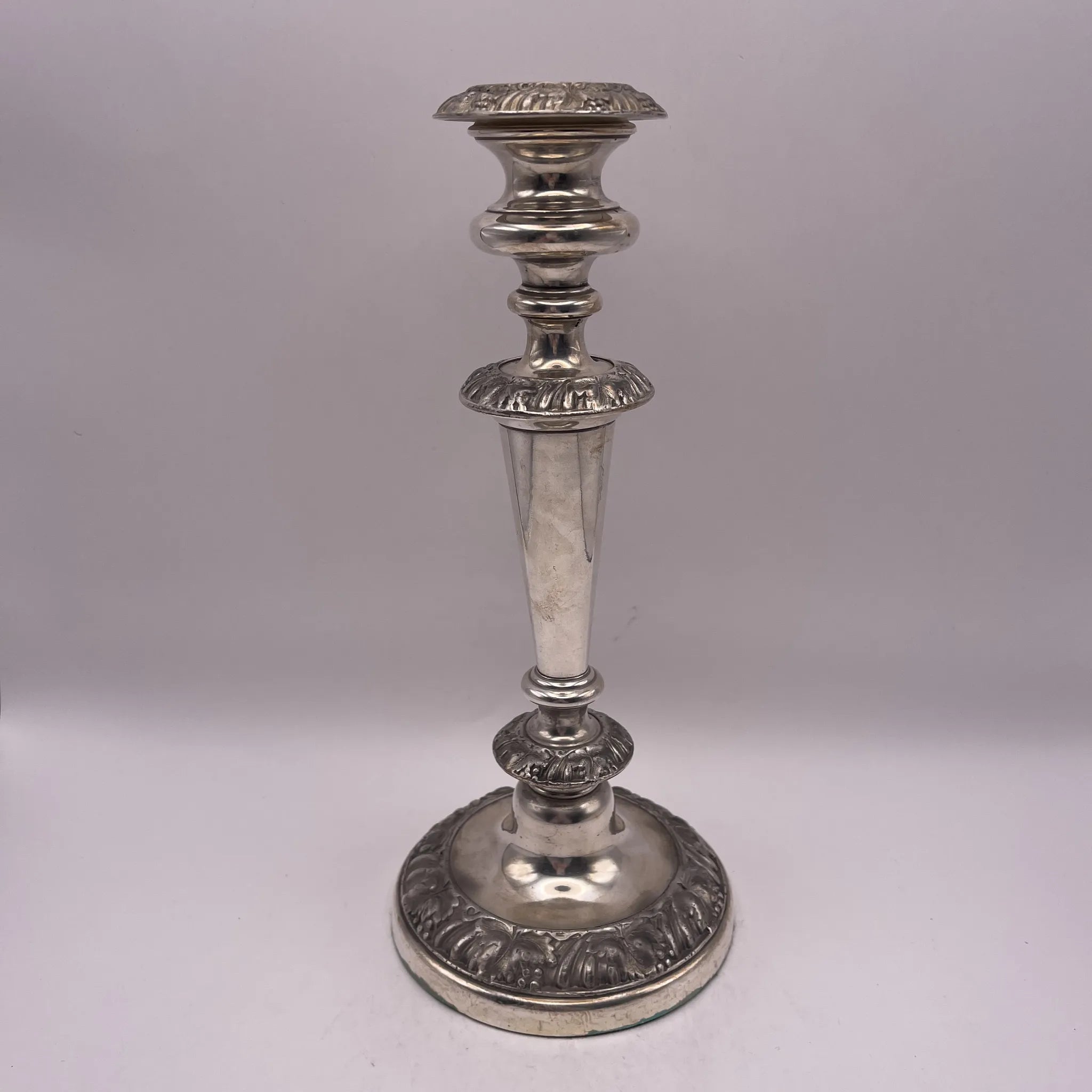 Vintage Candlestick / Silver Plated / England / Gudruning, Neoclassical