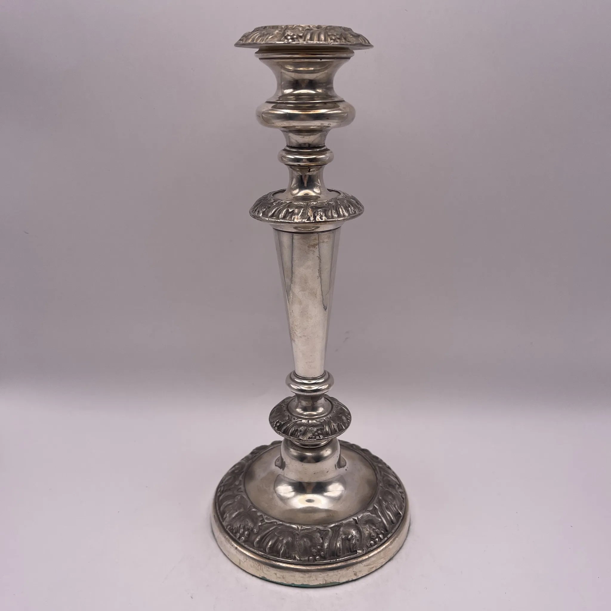 Vintage Candlestick / Silver Plated / England / Gudruning, Neoclassical