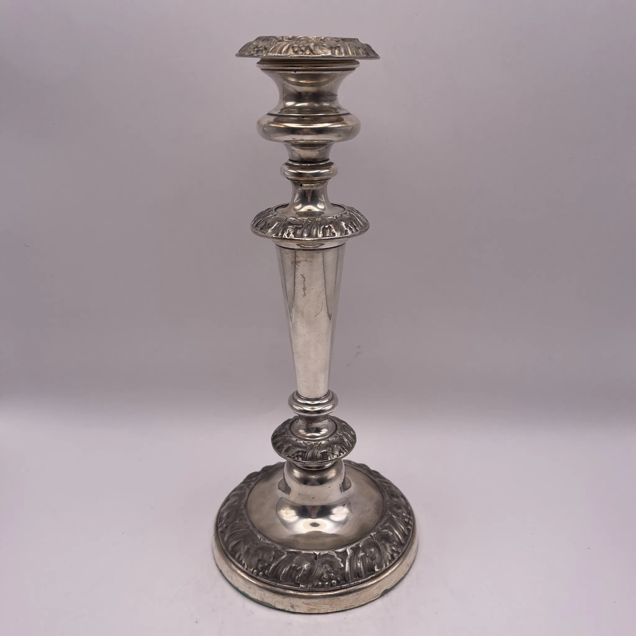 Vintage Candlestick / Silver Plated / England / Gudruning, Neoclassical