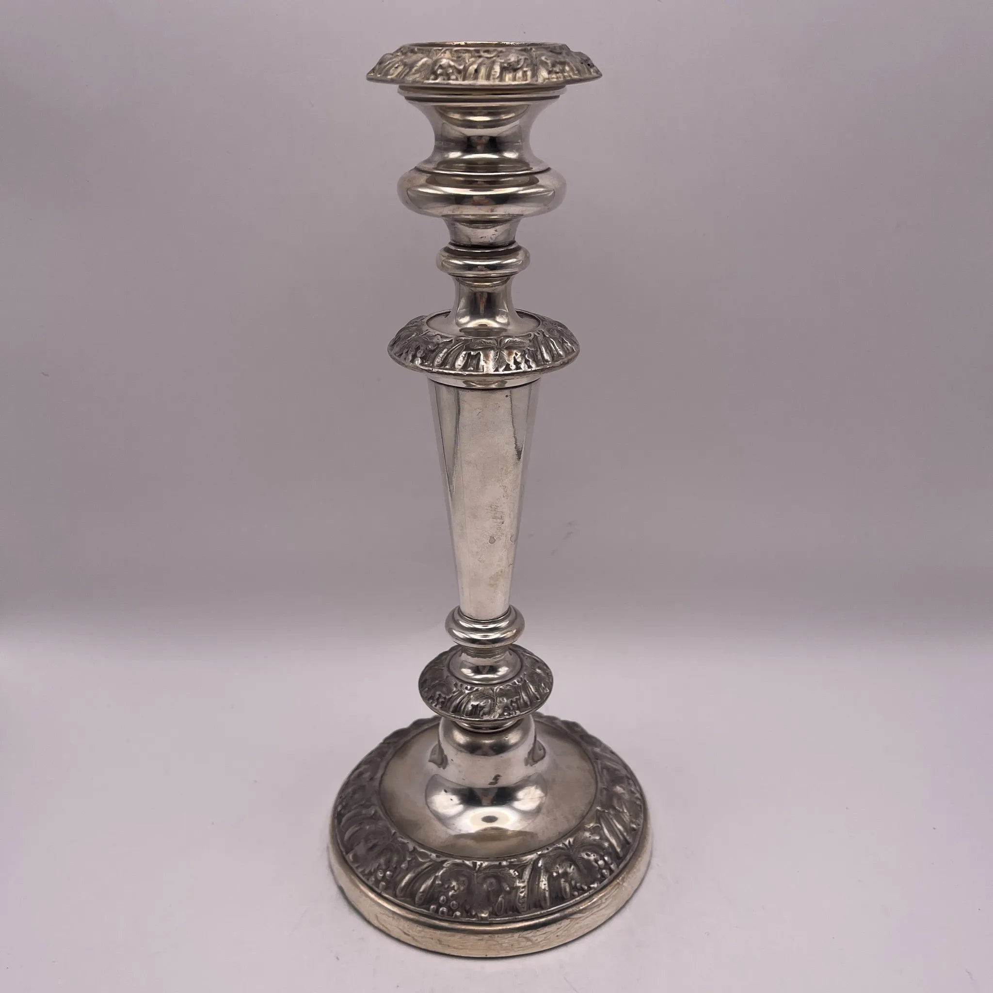 Vintage Candlestick / Silver Plated / England / Gudruning, Neoclassical