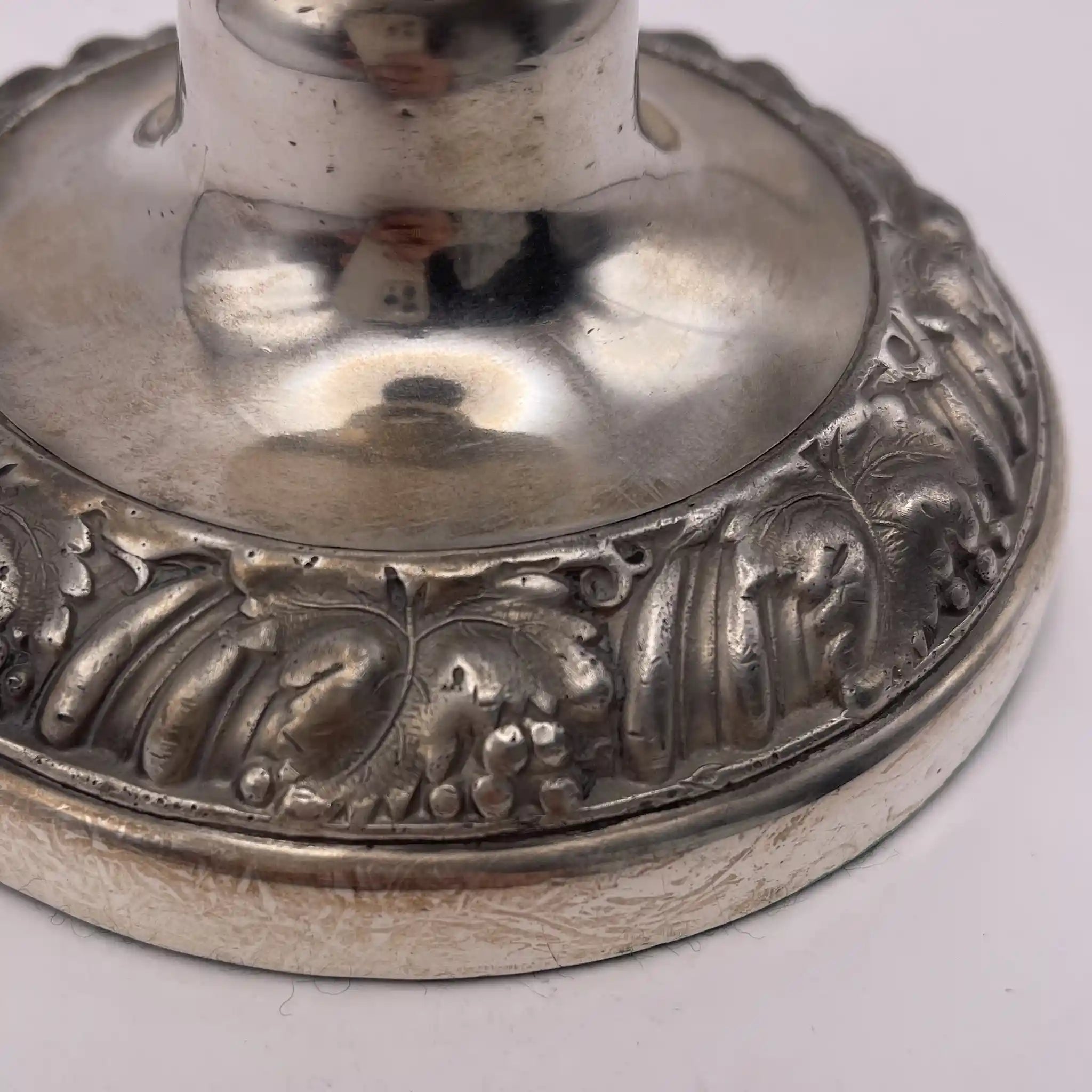 Vintage Candlestick / Silver Plated / England / Gudruning, Neoclassical