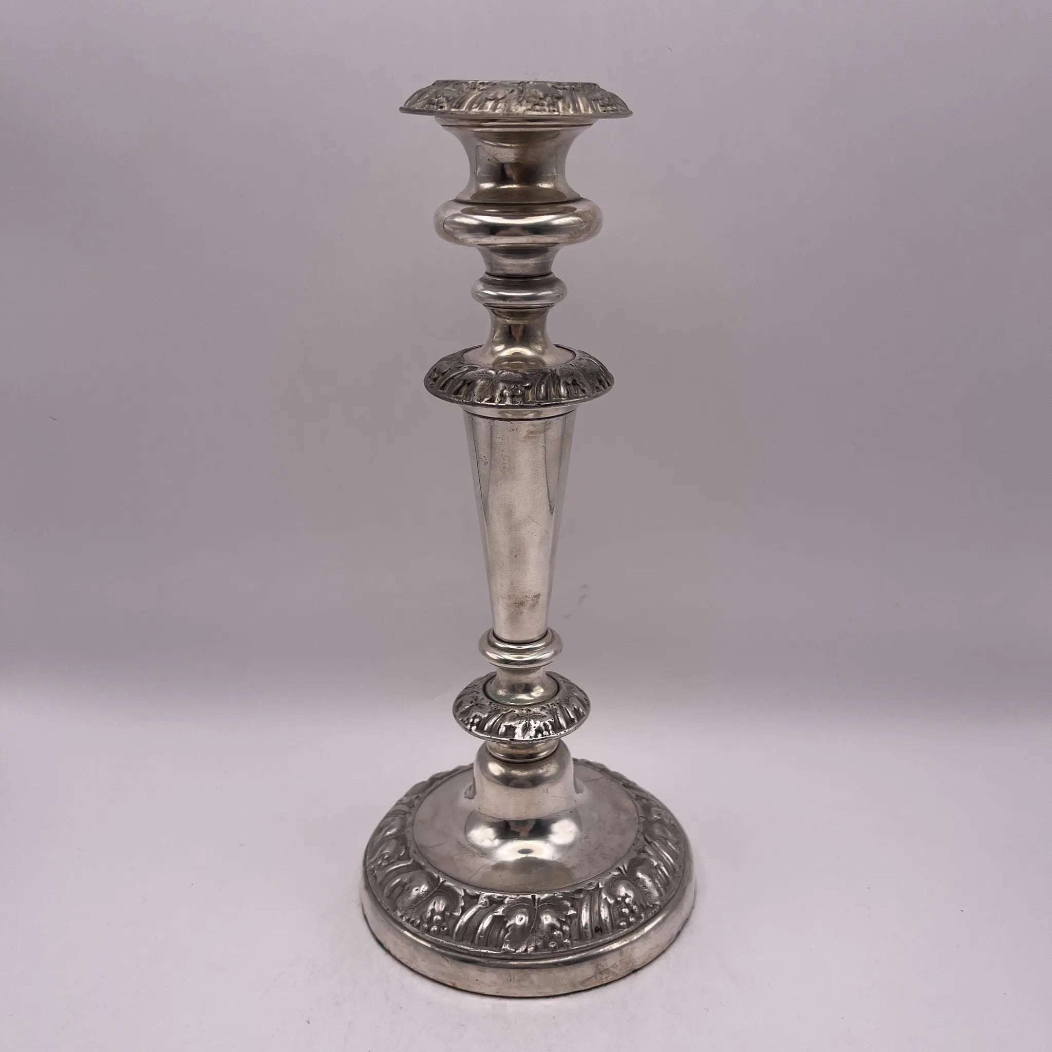 Vintage Candlestick / Silver Plated / England / Gudruning, Neoclassical