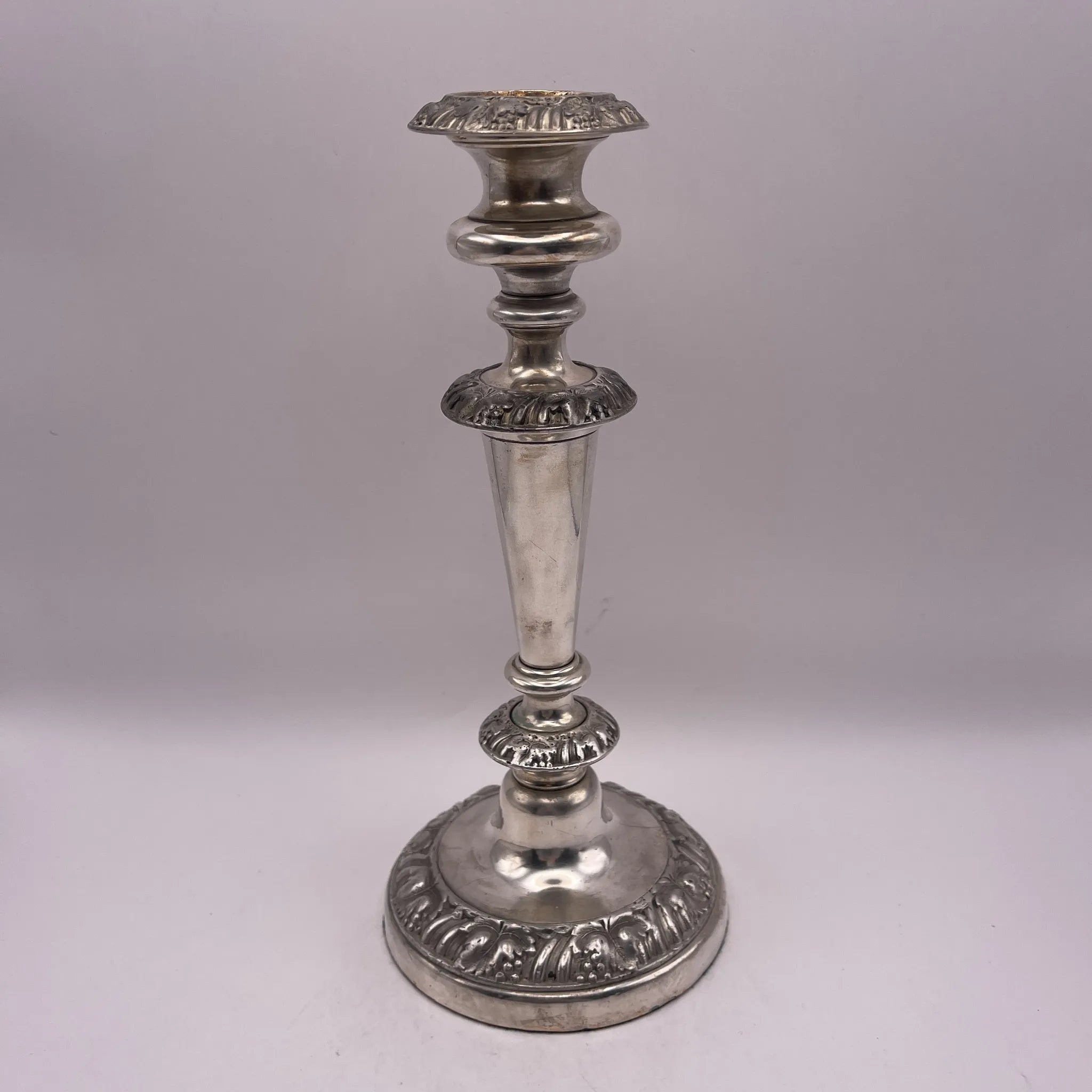 Vintage Candlestick / Silver Plated / England / Gudruning, Neoclassical