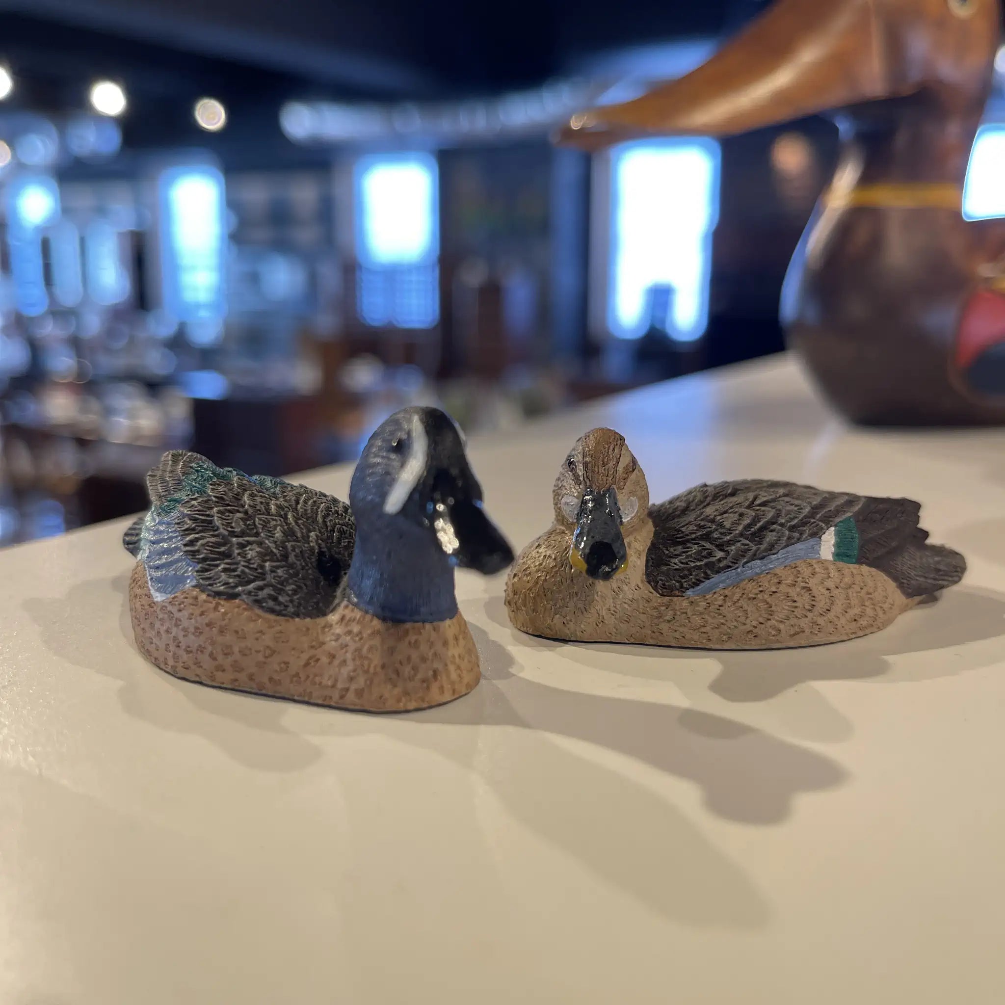 【リユース】 アヒルミニチュア / ハンドメイド / ブルー・ウィングド・ティール