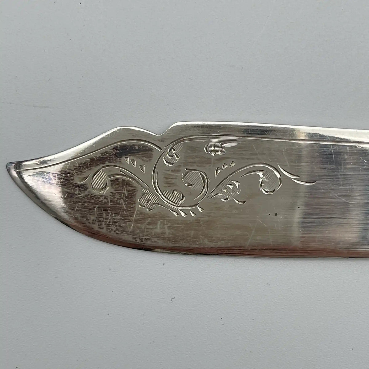 Harrison Fisher & Co（哈里森费舍尔）/餐具套装/ 1900年~ 1920年左右/银板（镀银）/英国/ 象牙色手柄，蚀刻/[复古]