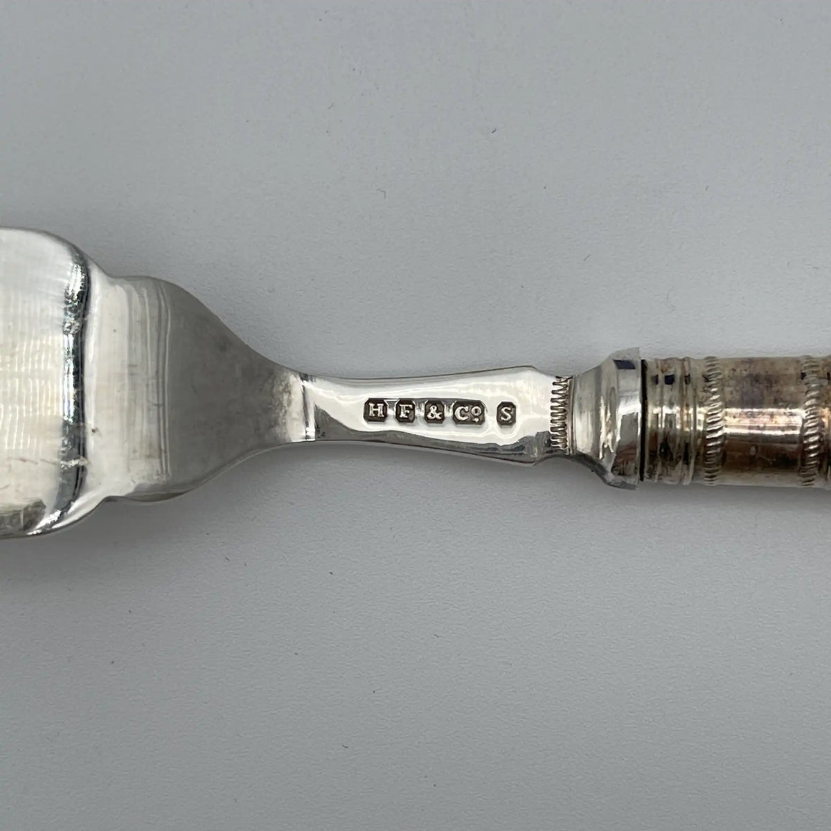 Harrison Fisher & Co（哈里森费舍尔）/餐具套装/ 1900年~ 1920年左右/银板（镀银）/英国/ 象牙色手柄，蚀刻/[复古]