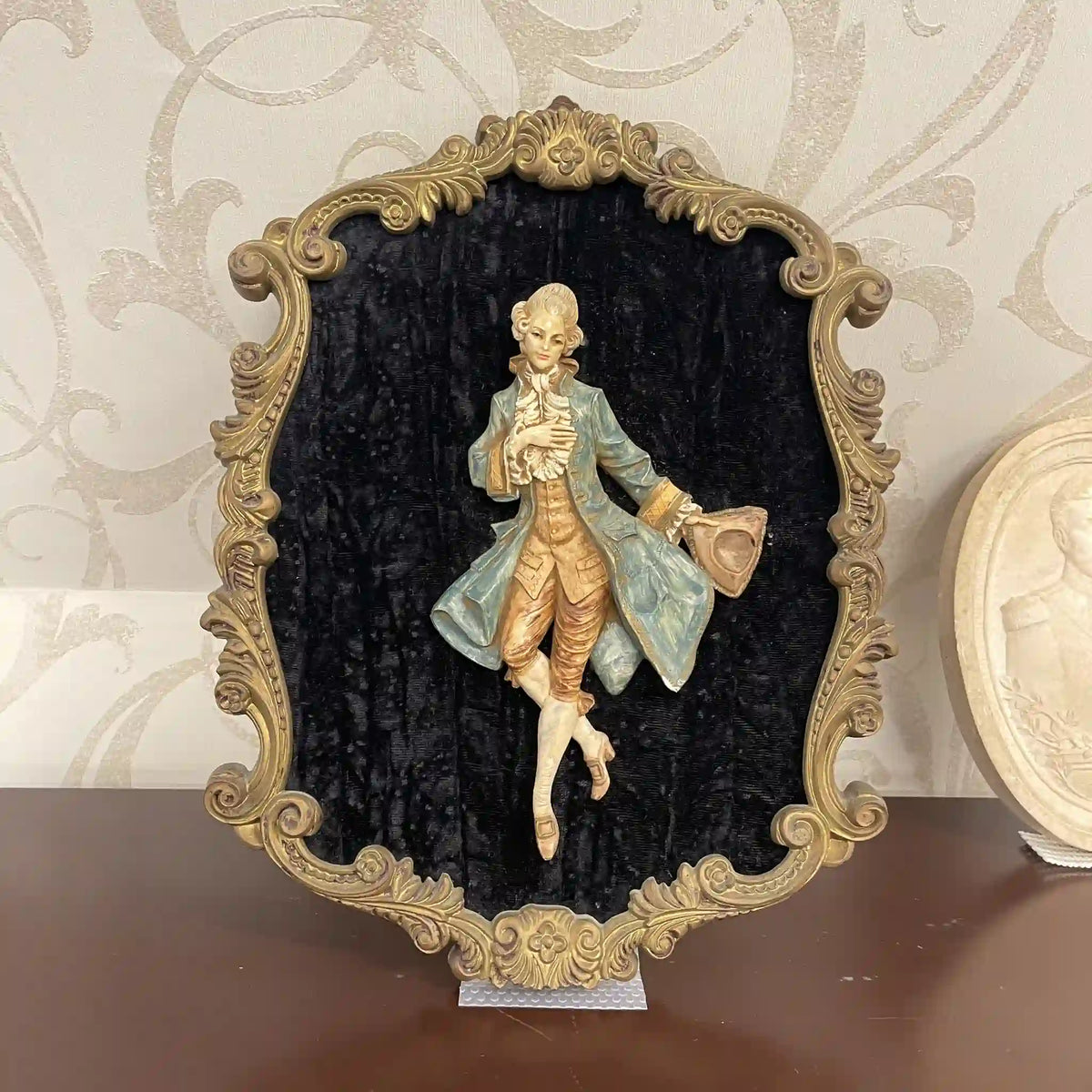 壁飾り(アートパネル) / 陶磁器 / ロココ調,彫刻,アートフレーム