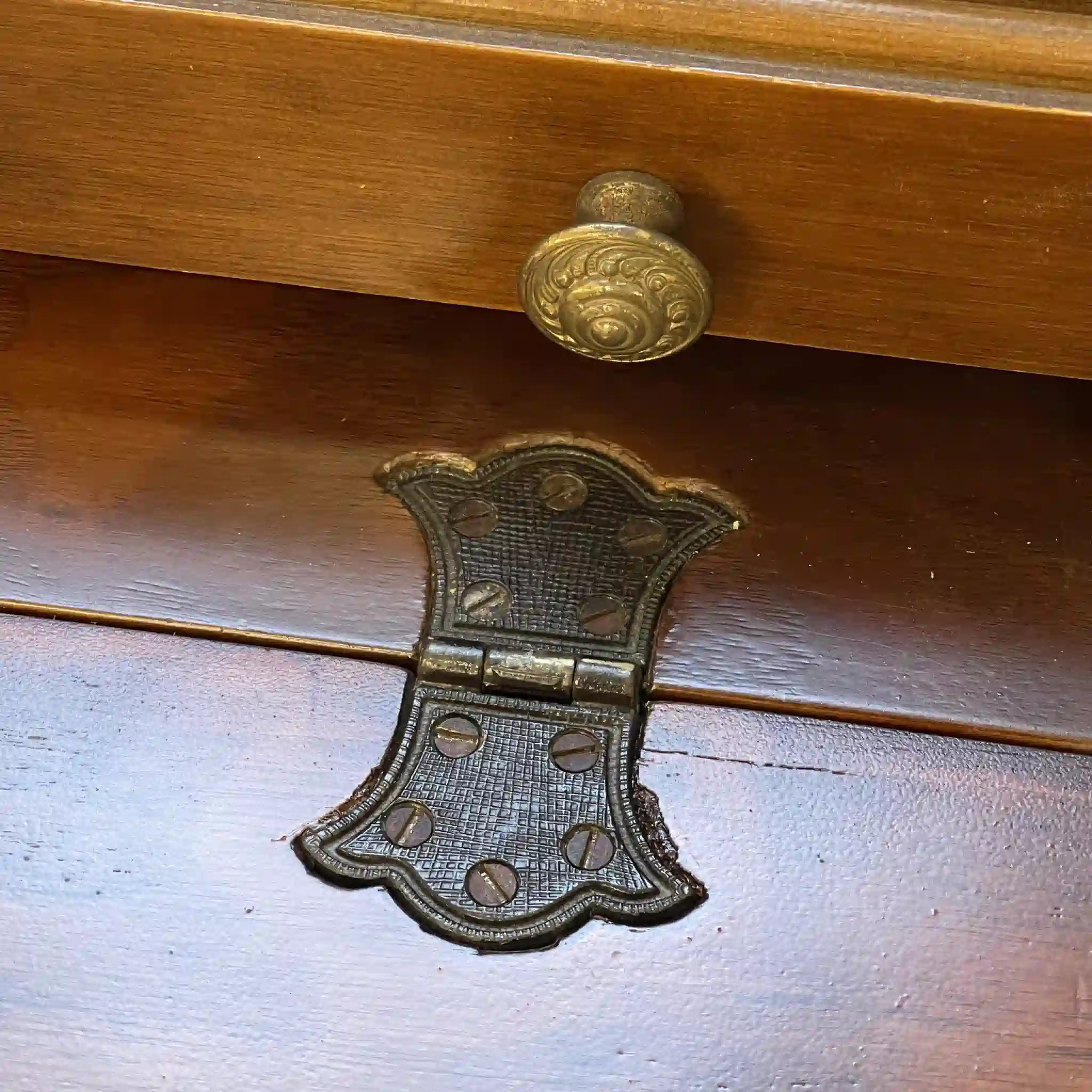 【アンティーク】 ライティングビューロー(セット) / 猫脚 天板・内部リペア済