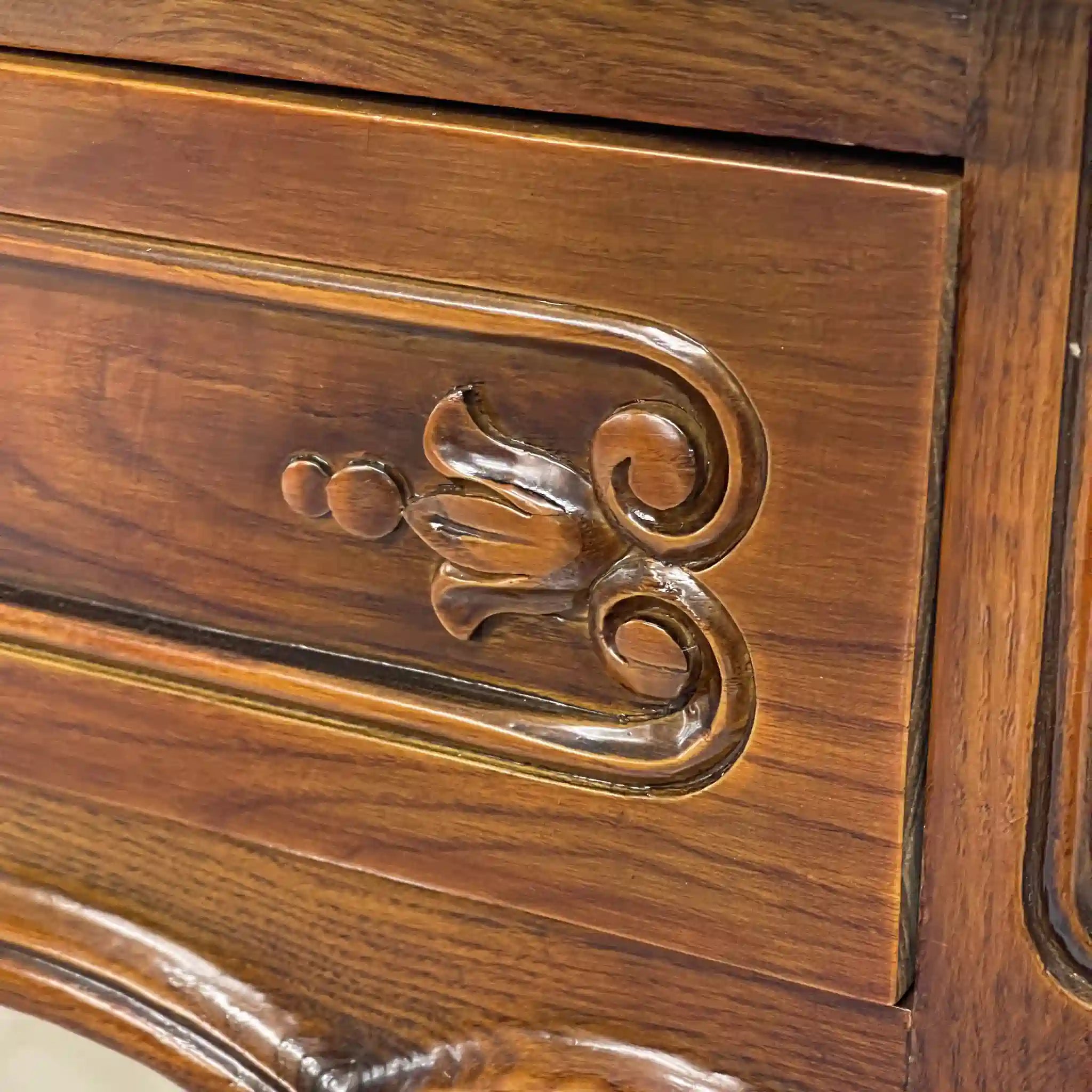 【アンティーク】 ライティングビューロー(セット) / 猫脚 天板・内部リペア済