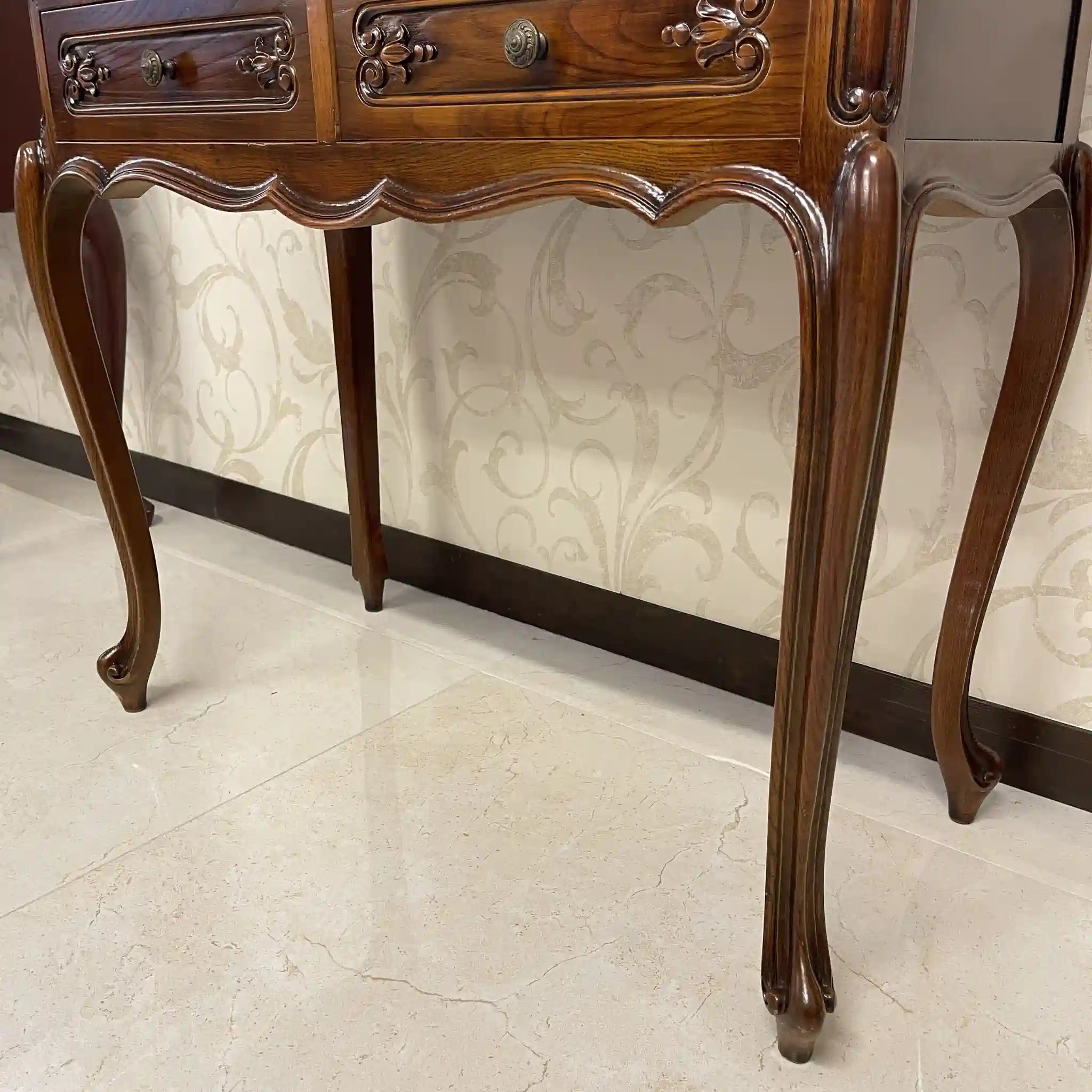 【アンティーク】 ライティングビューロー(セット) / 猫脚 天板・内部リペア済