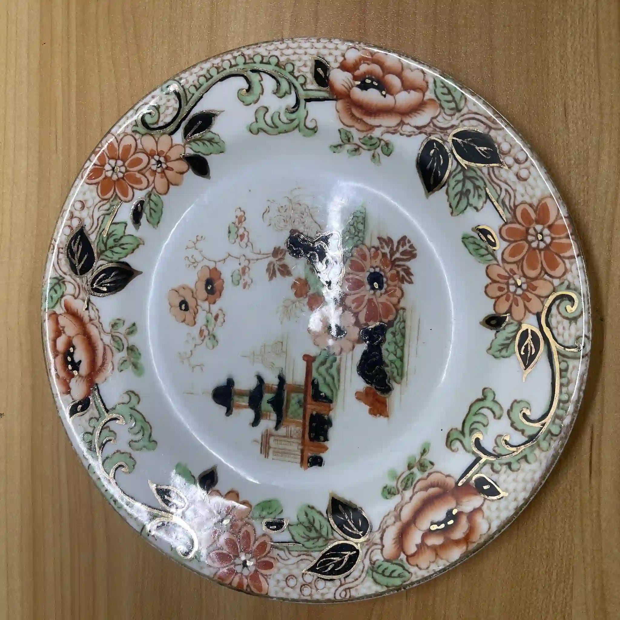 [Antique] Trio (C&S+dessert plate) 2P
