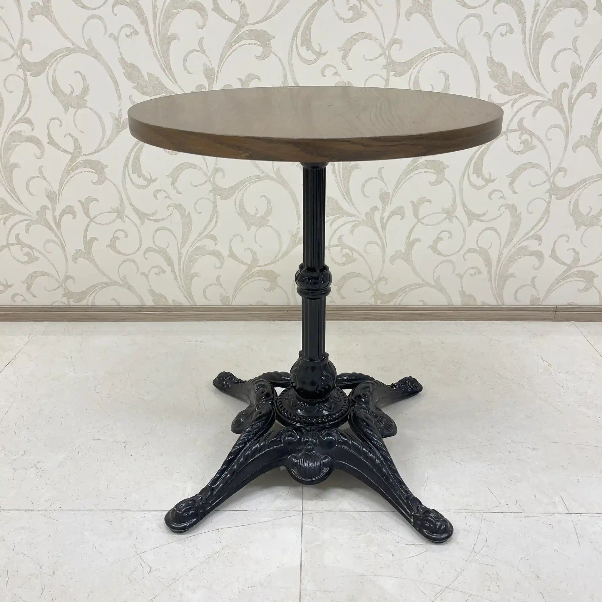 【リユース】 サイドテーブル / 鋳鉄,一本脚,ノックダウン