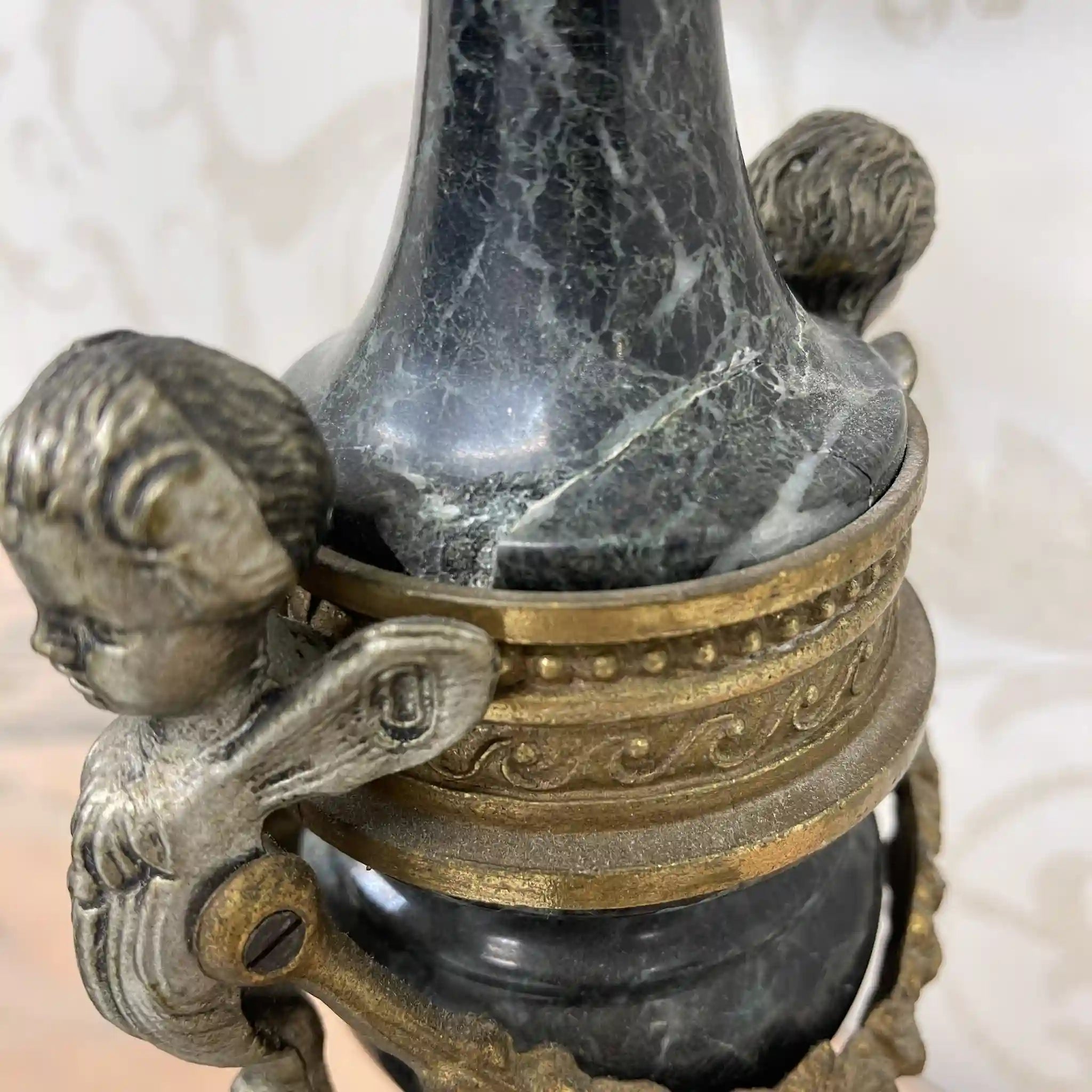 【リユース】 燭台 / Imperial / BREAVENTO,M7087-B77 / 真鍮 / バロック様式,ライオンフィート,バイカラーフィニッシュ