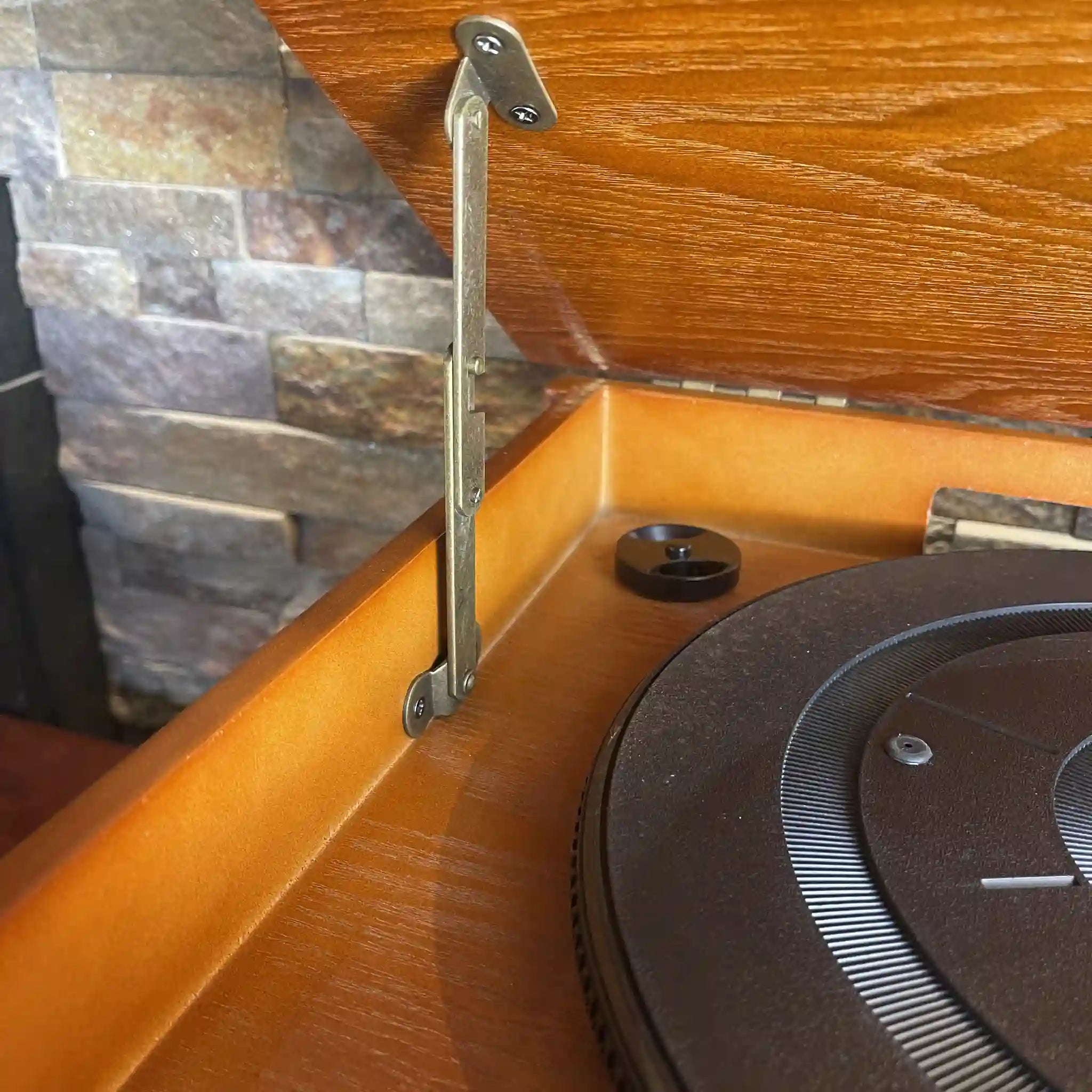 [Reused] All-in-one wooden stereo system / Czech / Records, CDs, Cassettes, Radio