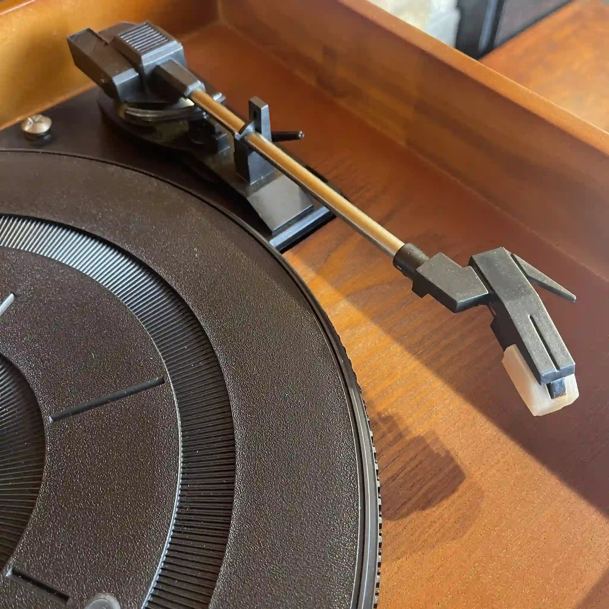 [Reused] All-in-one wooden stereo system / Czech / Records, CDs, Cassettes, Radio