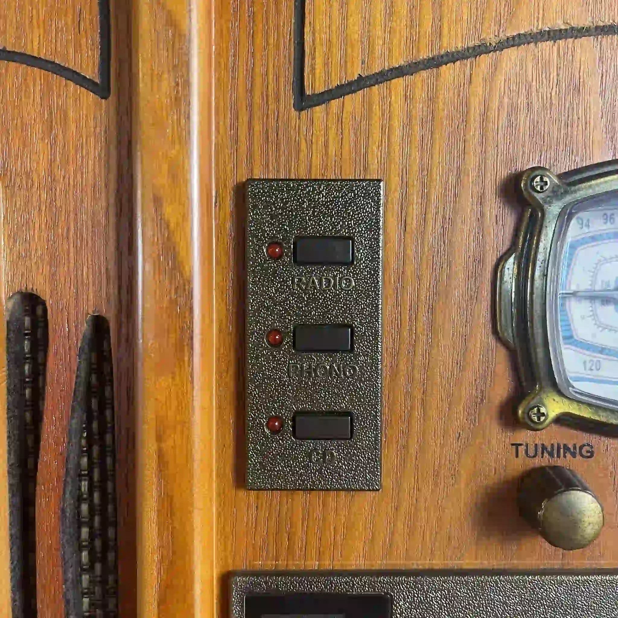 [Reused] All-in-one wooden stereo system / Czech / Records, CDs, Cassettes, Radio