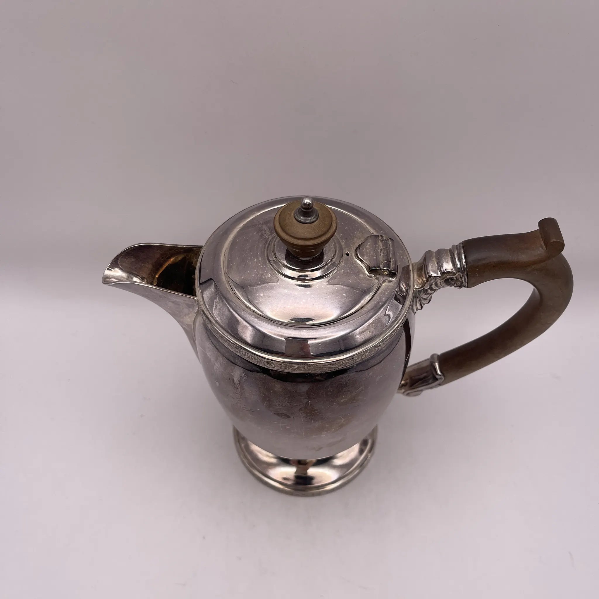 【アンティーク】 コーヒーポット / SHEFFIELD(シェフィールド) / 1990年代 / シルバープレート(銀メッキ) / イギリス / スワンネック,断熱ハンドル