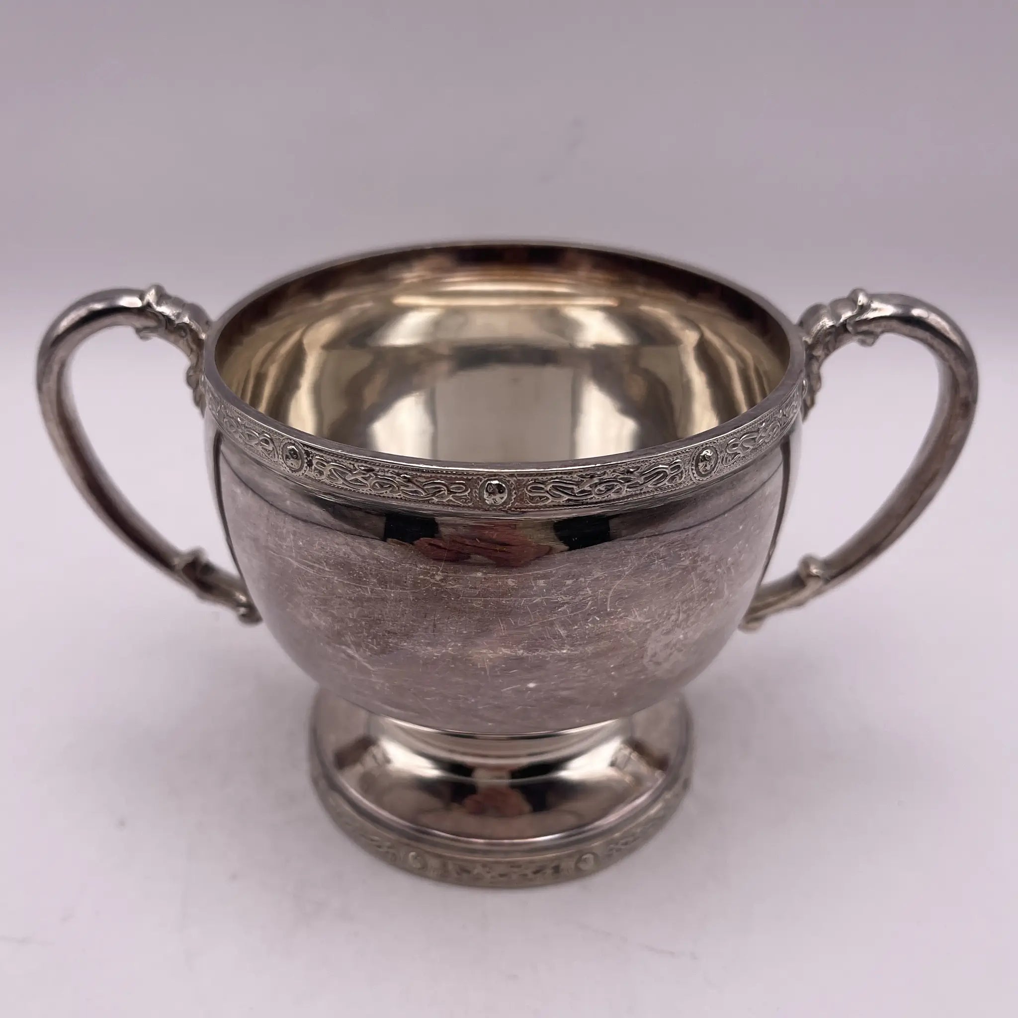 【アンティーク】 スープチューリン / シルバープレート(銀メッキ) / イギリス / スクロールハンドル,フローラル・エングレービング