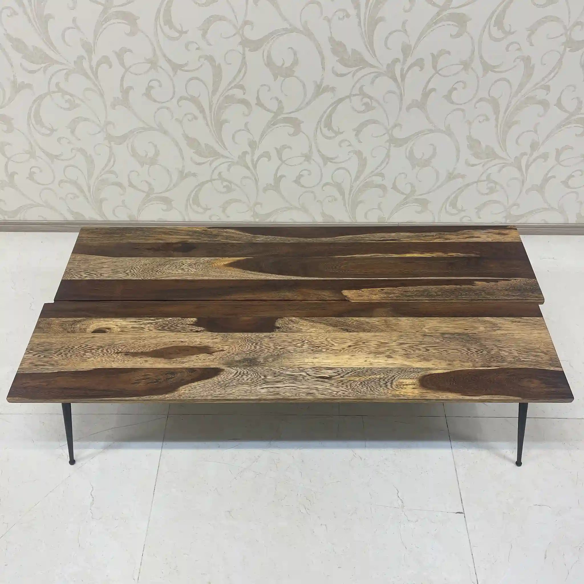 【リユース】 センターテーブル / 野中企画 / AMANDE / 天然木 / テーパードレッグ