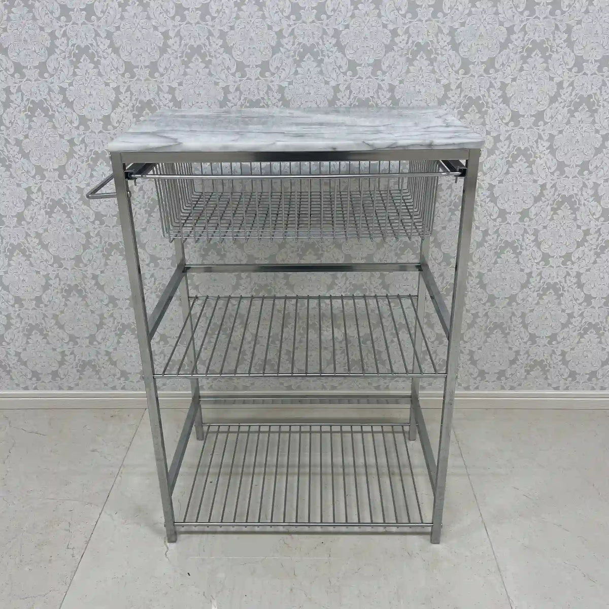 Reuse] Kitchen Wagon / ASPLUND / Marble Top Trolley L / 2000s