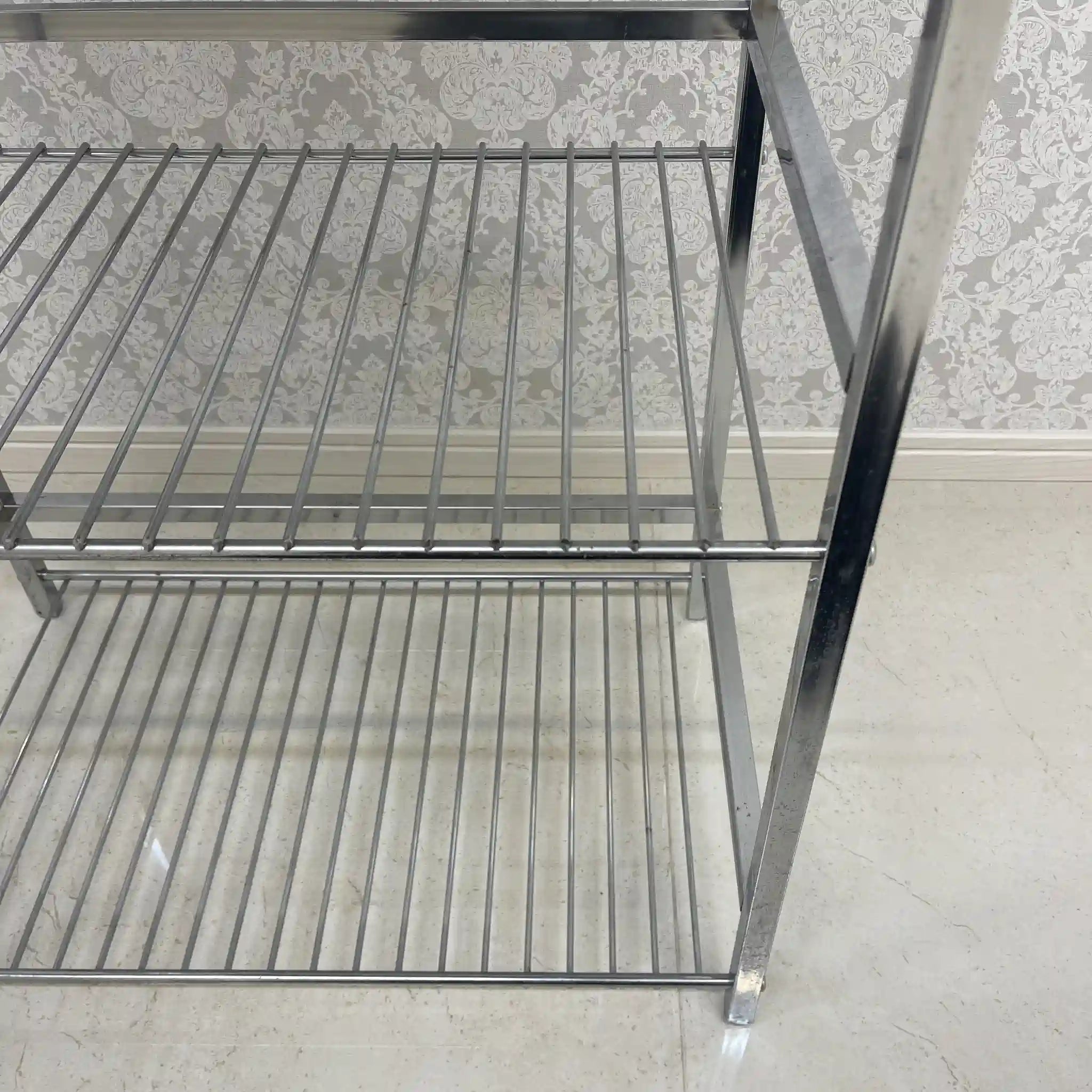 [Reuse] Kitchen Wagon / ASPLUND / Marble Top Trolley L / 2000s / Marble / Marble Top Kitchen Wagon Bathroom Rack