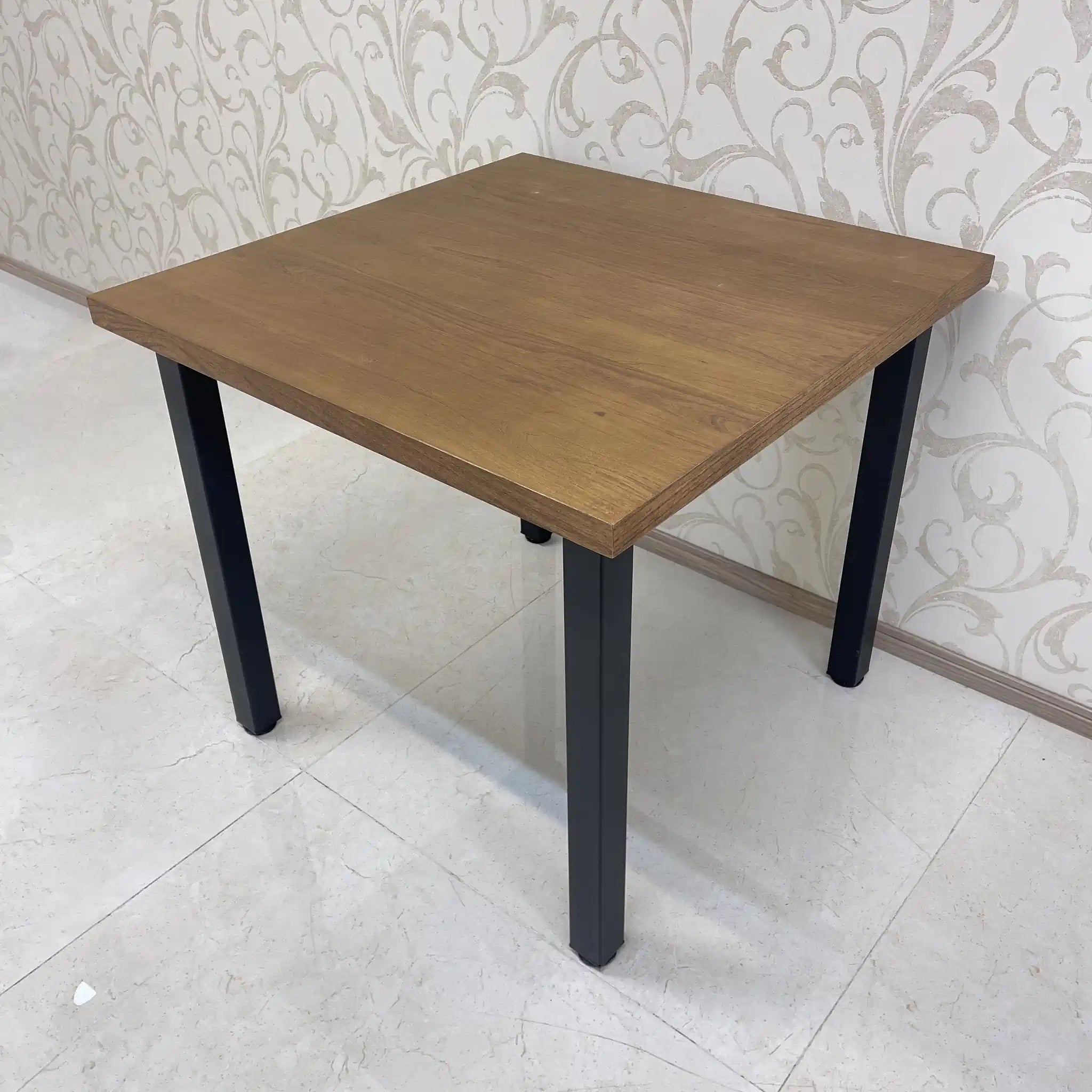 【リユース】 ヴィンテージ風ダイニングセット / 家具の大丸 / Sady 800 Table / Chain Chair / 2000年代 / アイアン楡材(ニレ) / インダストリアルデザイン