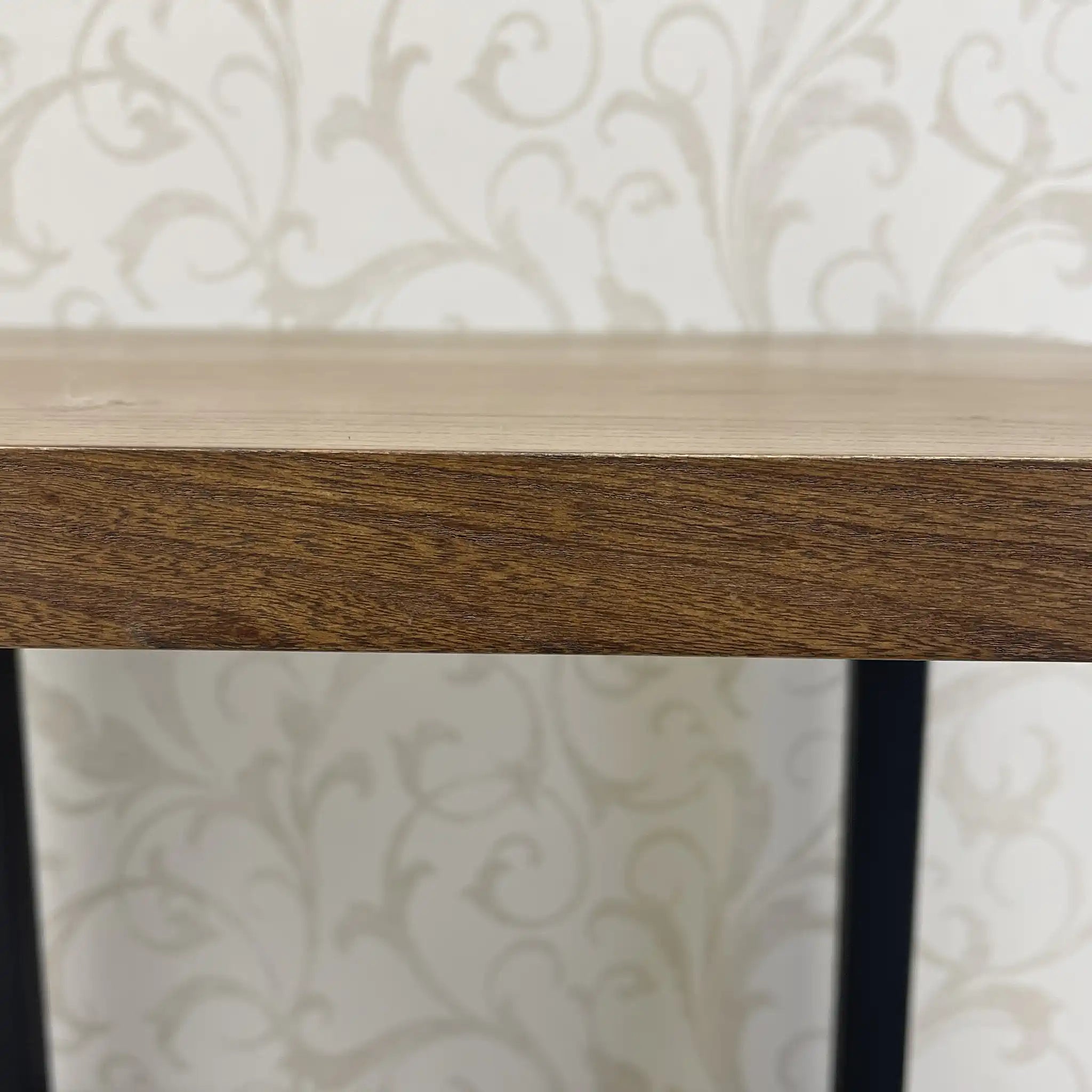 【リユース】 ヴィンテージ風ダイニングセット / 家具の大丸 / Sady 800 Table / Chain Chair / 2000年代 / アイアン楡材(ニレ) / インダストリアルデザイン