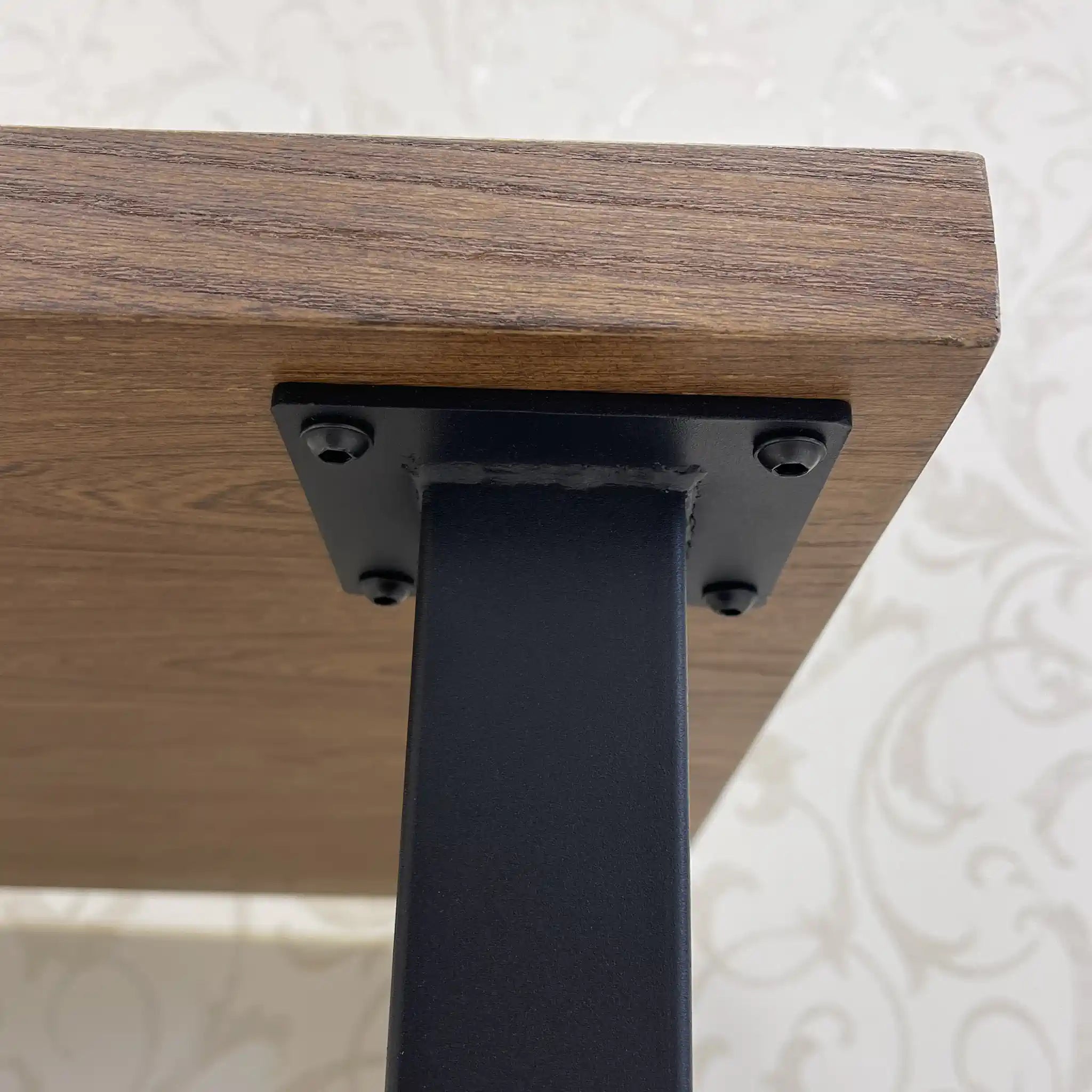 【リユース】 ヴィンテージ風ダイニングセット / 家具の大丸 / Sady 800 Table / Chain Chair / 2000年代 / アイアン楡材(ニレ) / インダストリアルデザイン