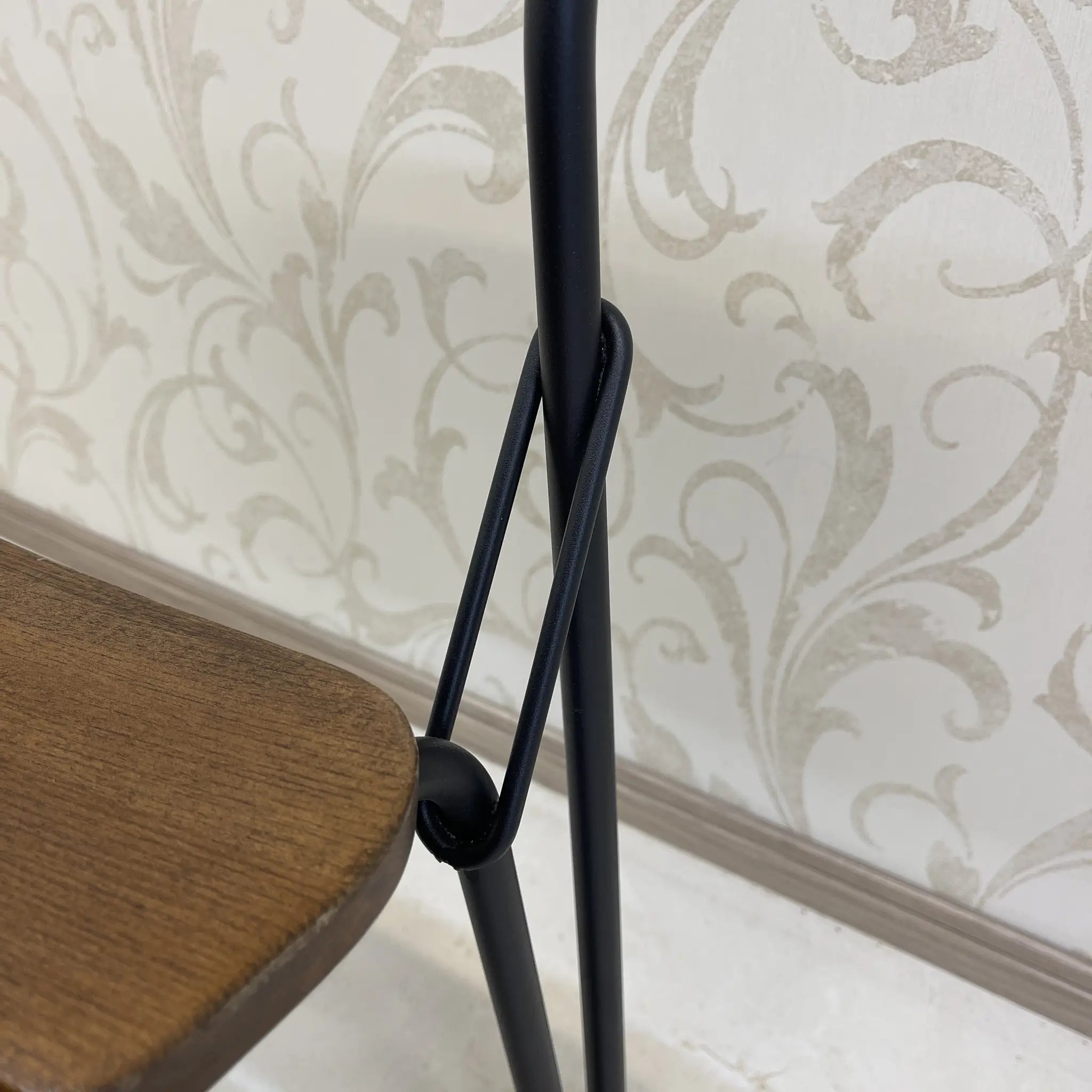 【リユース】 ヴィンテージ風ダイニングセット / 家具の大丸 / Sady 800 Table / Chain Chair / 2000年代 / アイアン楡材(ニレ) / インダストリアルデザイン