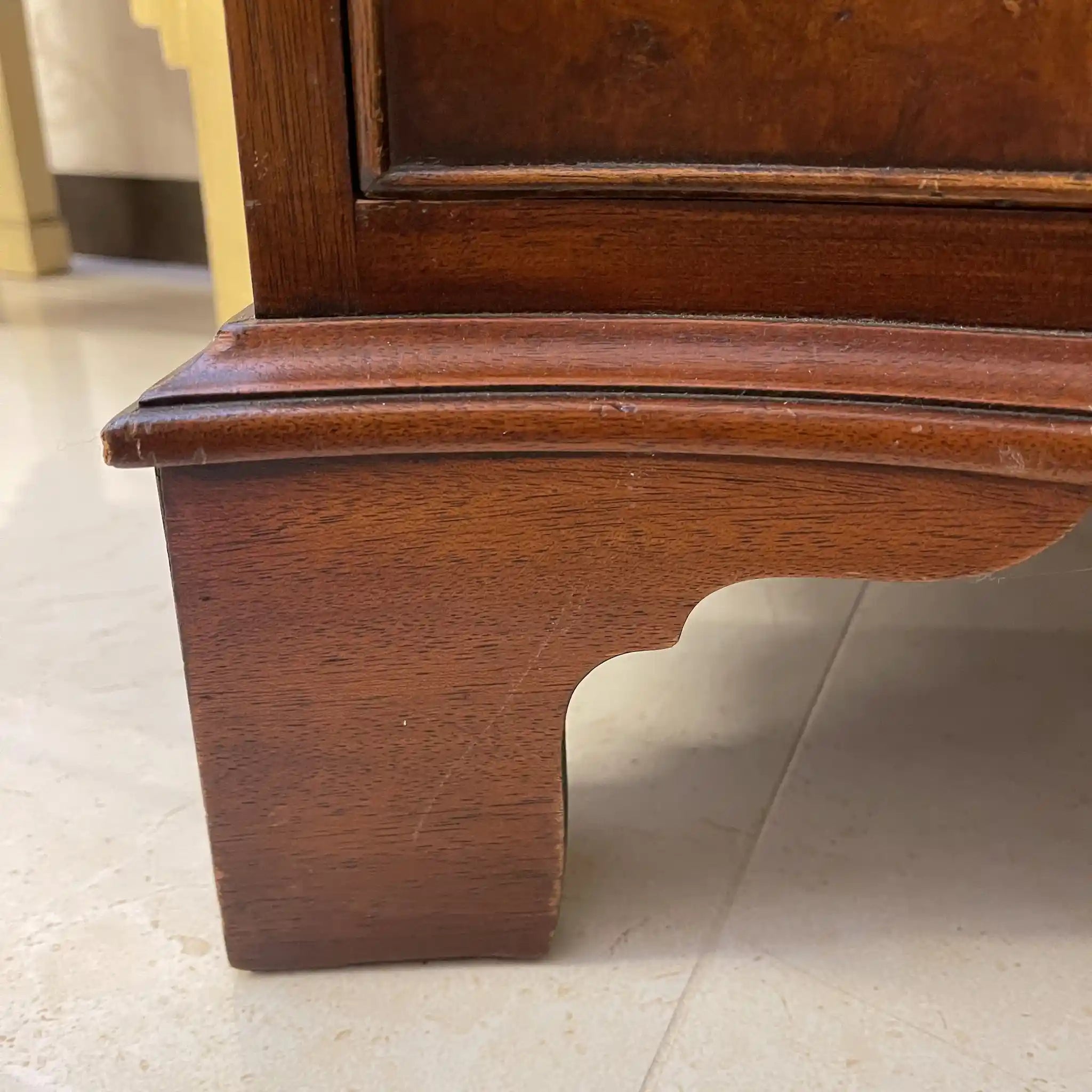 Vintage Mini Chest / Bevan Funnell Ltd / Late 20th Century (Estimated) / Walnut / UK / Serpentine Front