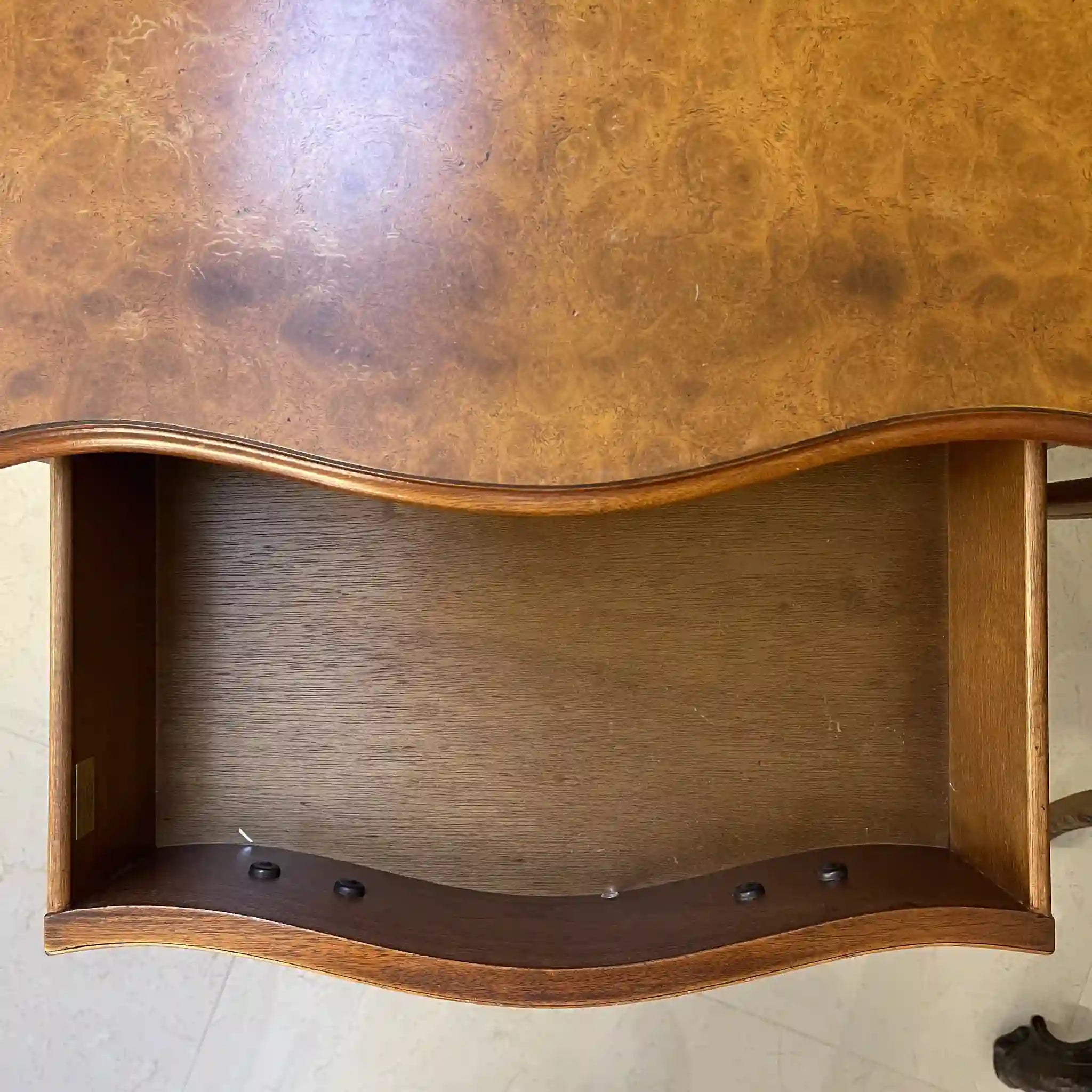 Vintage Mini Chest / Bevan Funnell Ltd / Late 20th Century (Estimated) / Walnut / UK / Serpentine Front
